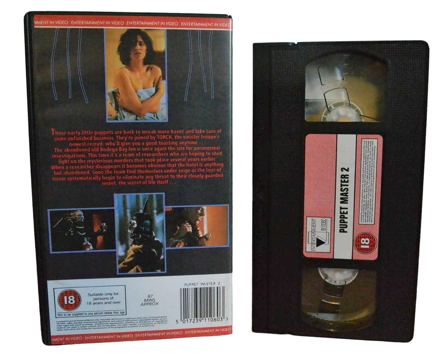 Puppet Master 2 - Elizabeth Maclellan - Entertainment in Video - Horror - Pal - VHS-