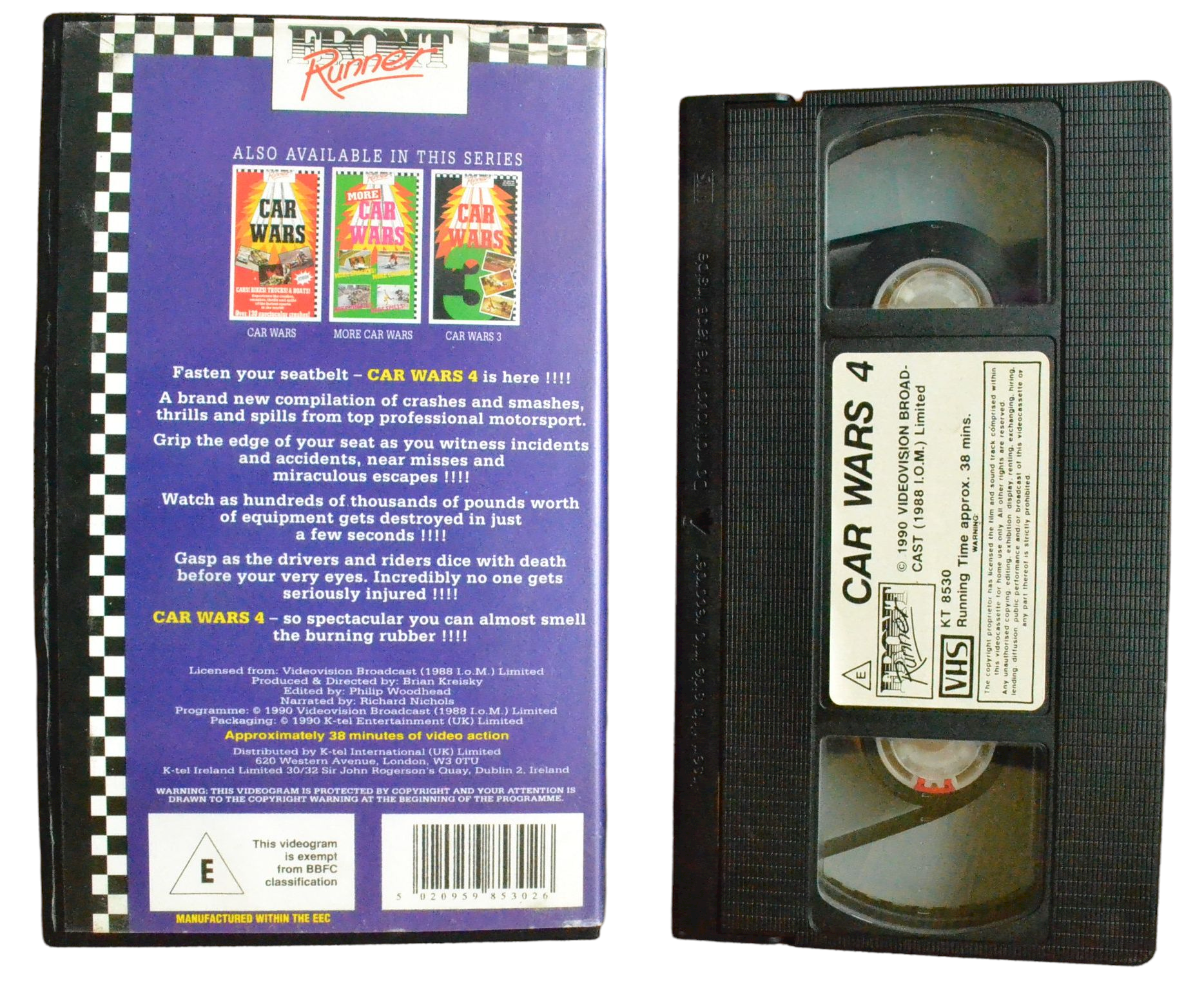 Car Wars 4 (1990) - Front Runner - Pal VHS-