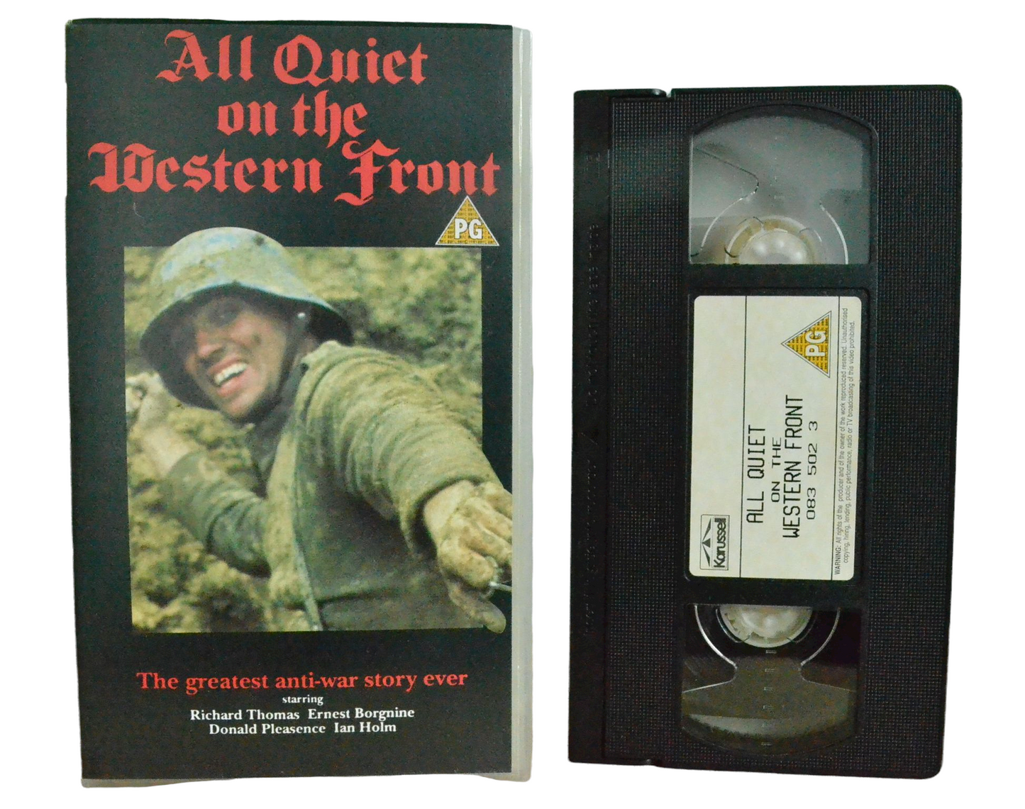 All Quiet On The Western Front - Richard Thomas - 4Front Video - Vintage - Pal VHS-