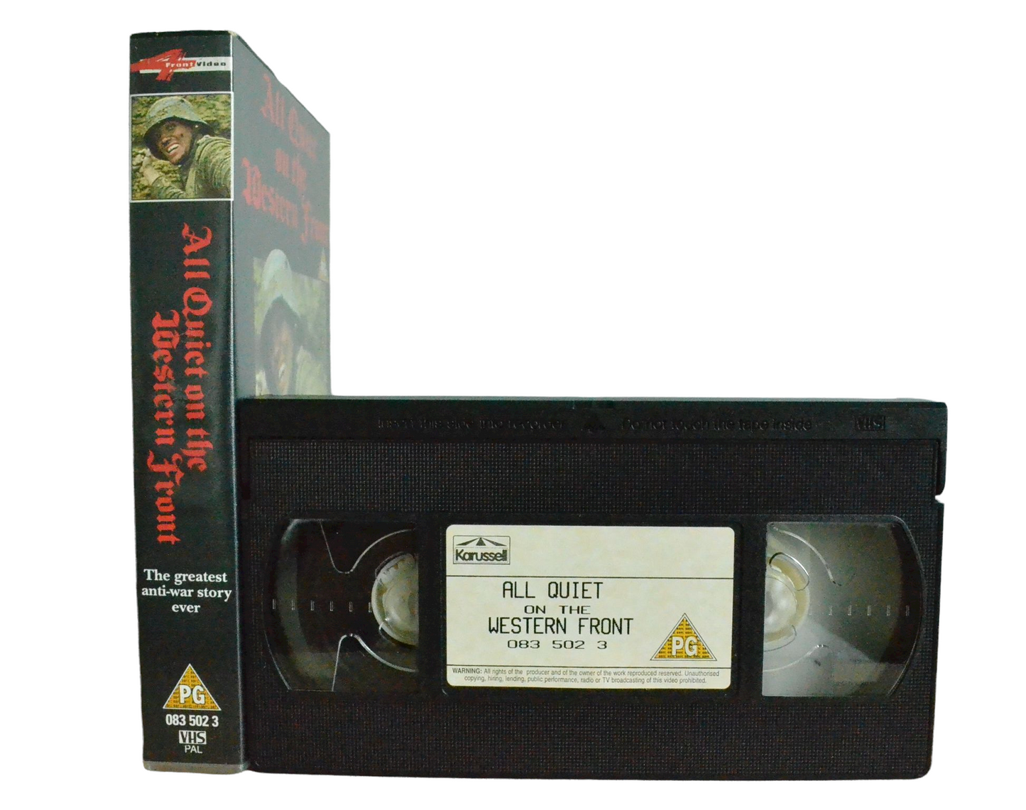 All Quiet On The Western Front - Richard Thomas - 4Front Video - Vintage - Pal VHS-