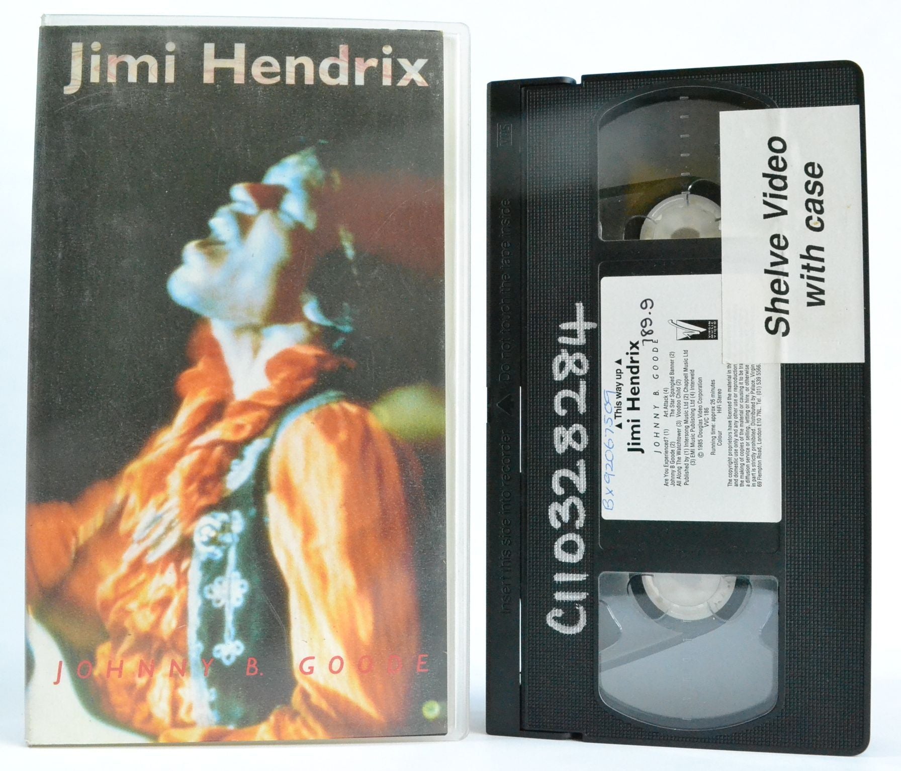 Jimi Hendrix: (1985) Douglas Video - Johnny B. Goode - Virgin Music - VHS-