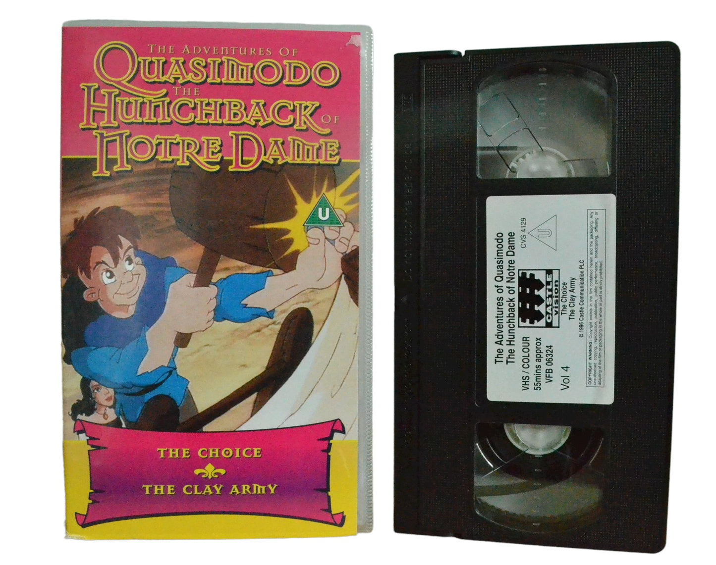 The Adventure of Quasimodo The Hunchback Notre Dame: Vol 4 - Castle Vision - Childrens - Pal VHS-