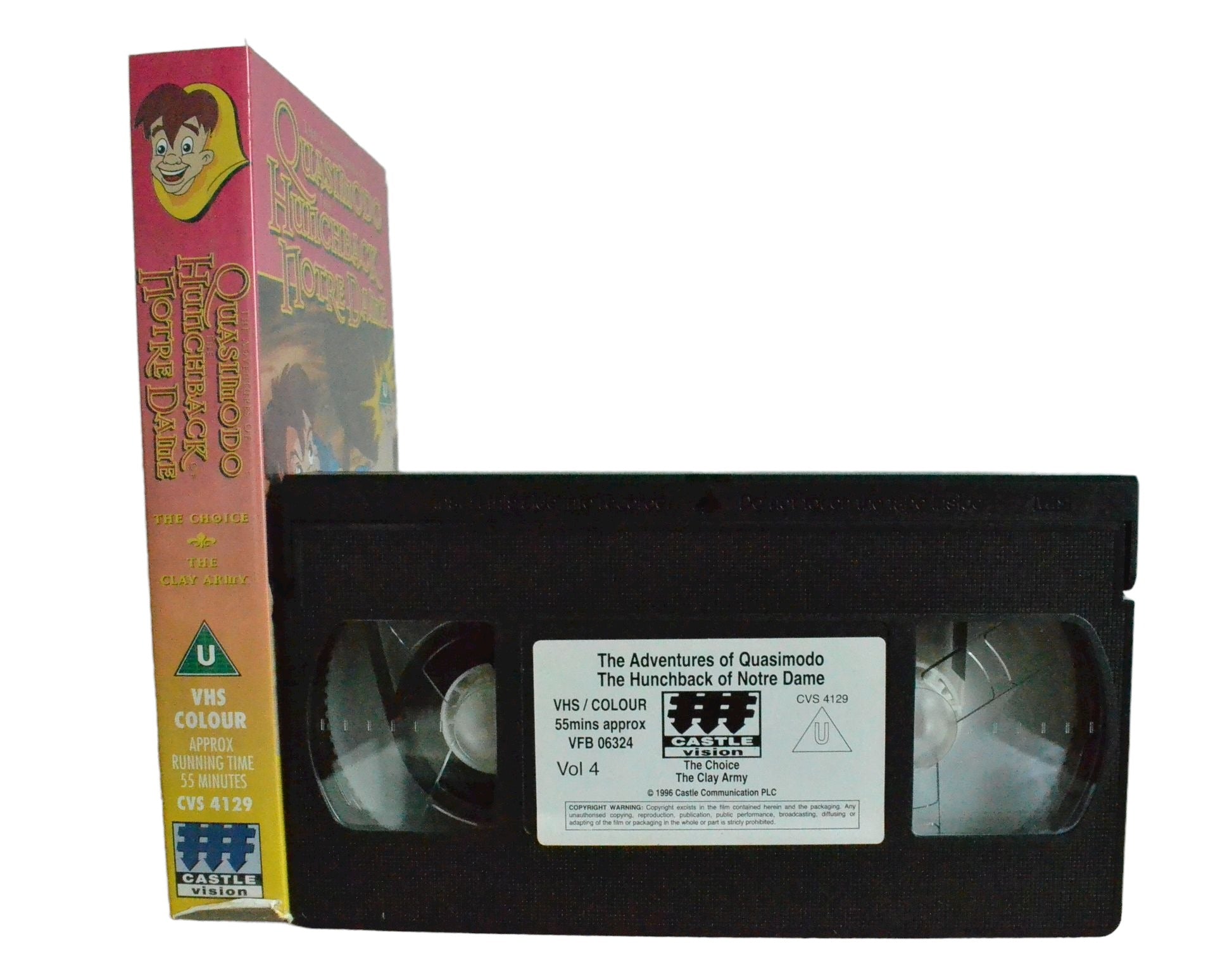 The Adventure of Quasimodo The Hunchback Notre Dame: Vol 4 - Castle Vision - Childrens - Pal VHS-