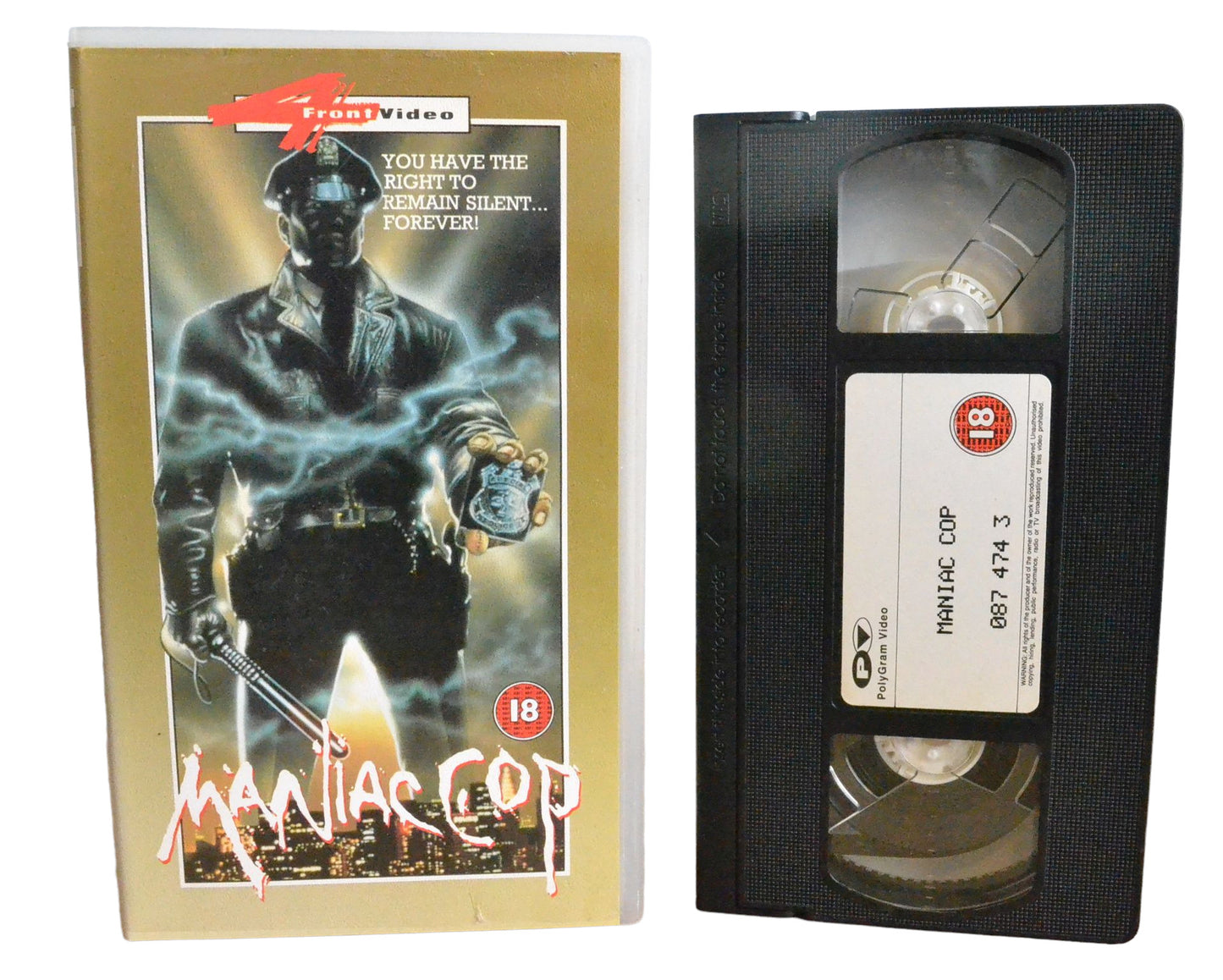 Maniac Cop - Tom Atkins - polyGram Video - Horror - Pal - VHS-