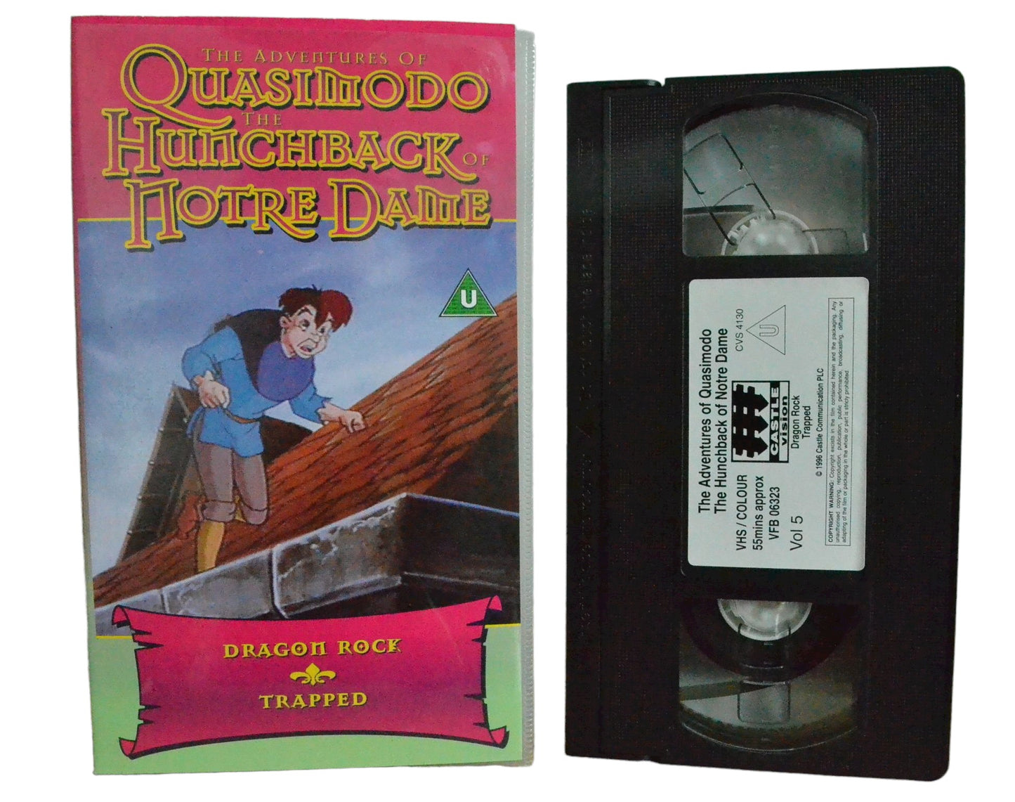 The Adventure of Quasimodo The Hunchback Notre Dame: Vol 5 - Castle Vision - Childrens - Pal VHS-