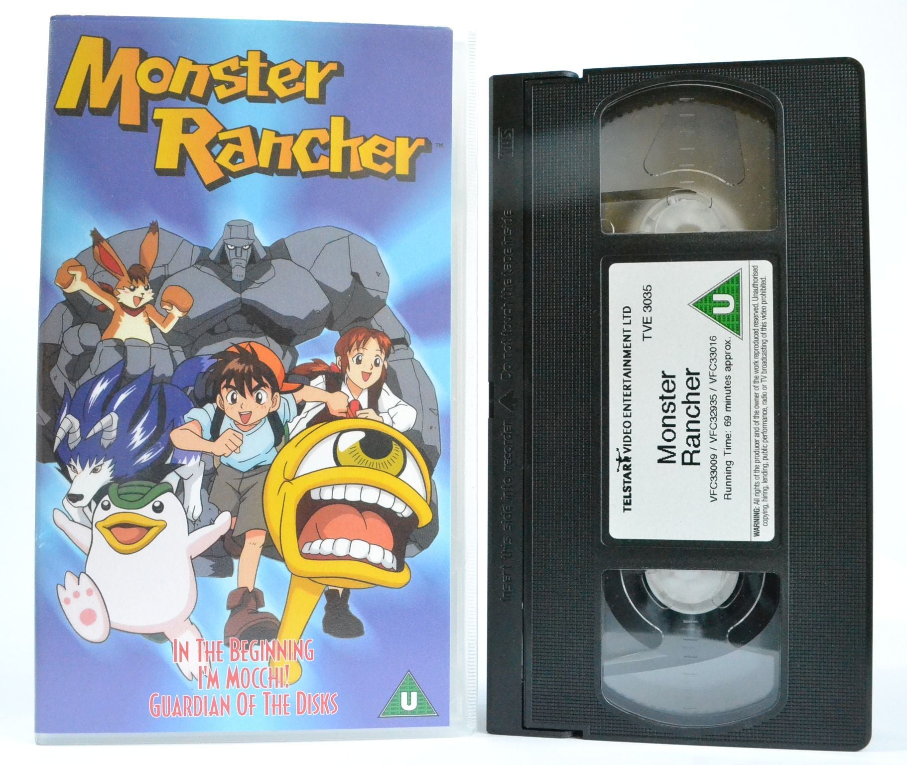 Monster Rancher: In The Beginning/I’m Mocchi/Guardian Of The Disks (1999) VHS-