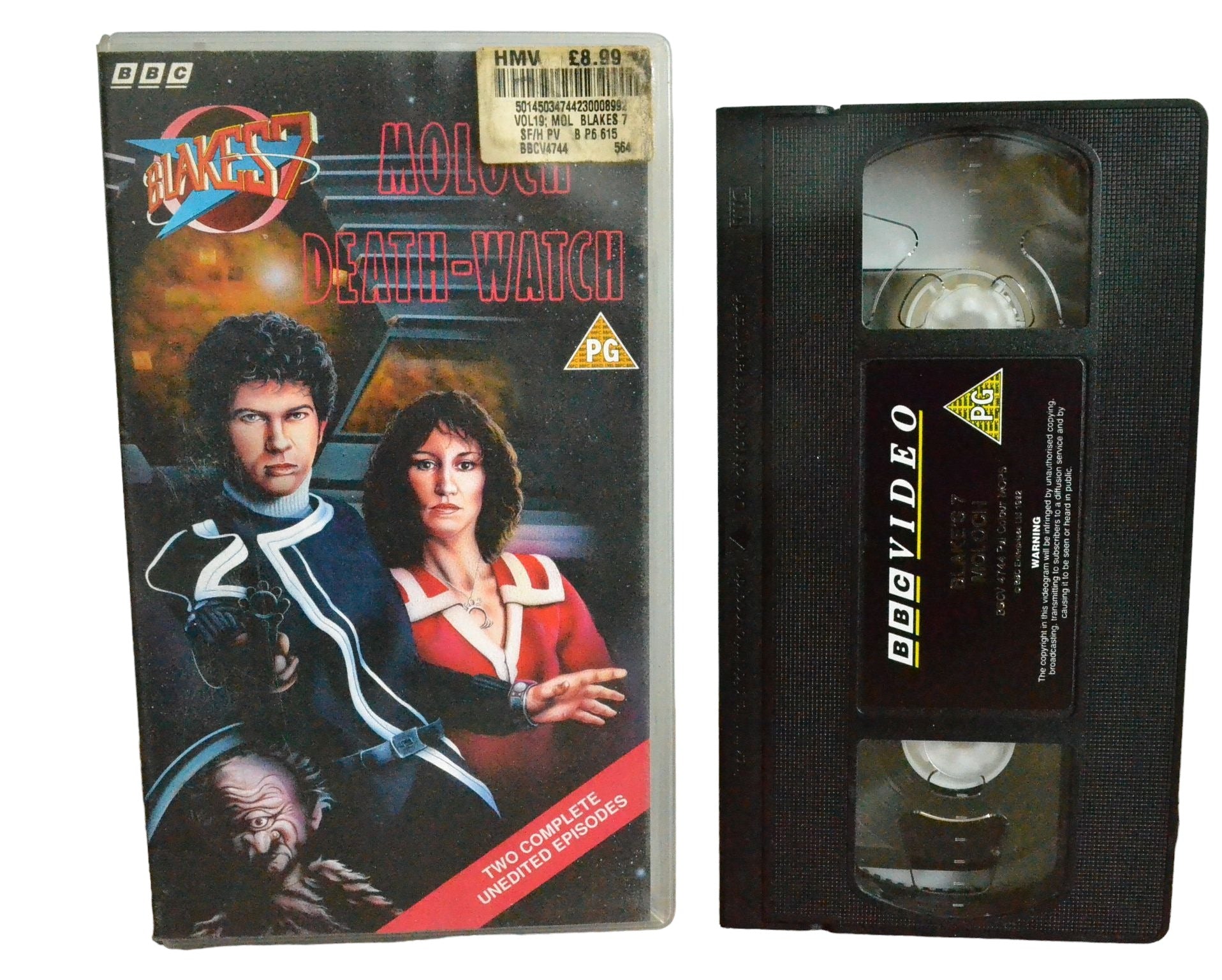 Blake's 7 : Moloch / Death - Watch - Paul Darrow - BBC Video - BBCV4744 - Sci-Fi - Pal - VHS-