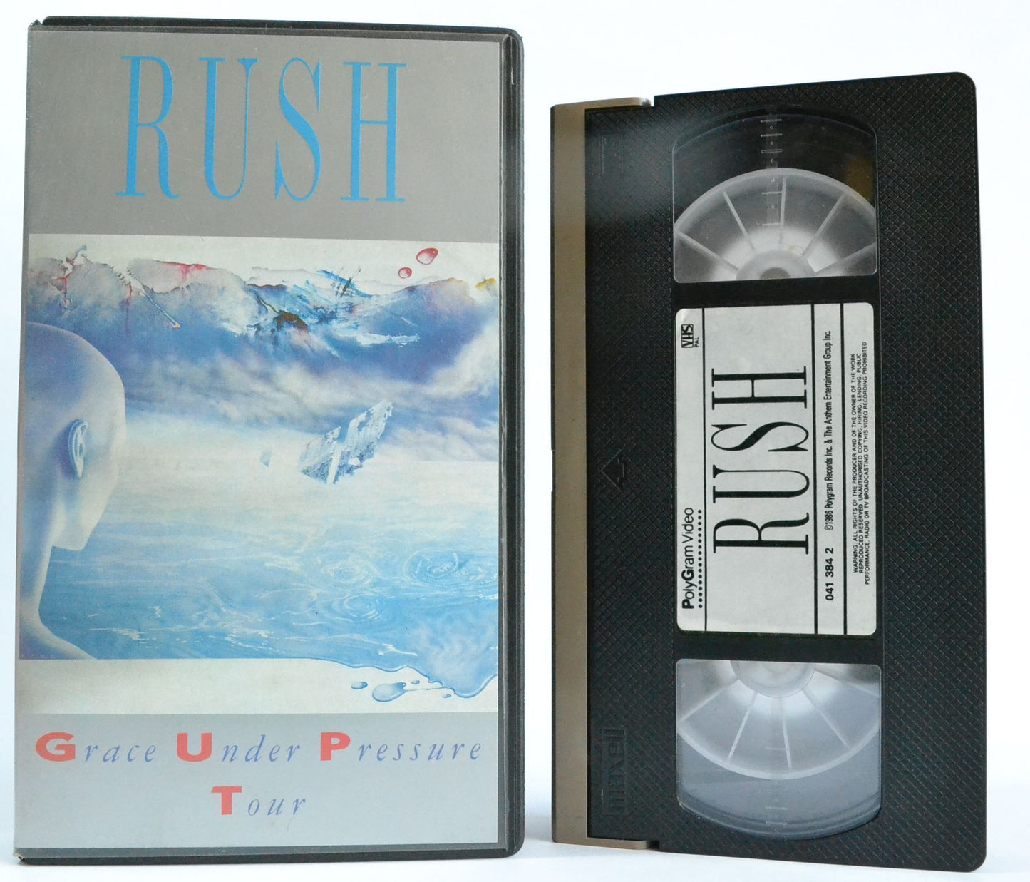 Rush: Grace Under Pressure Tour - Geddy Lee - Alex Lifeson - Neil Peart (1986) VHS-