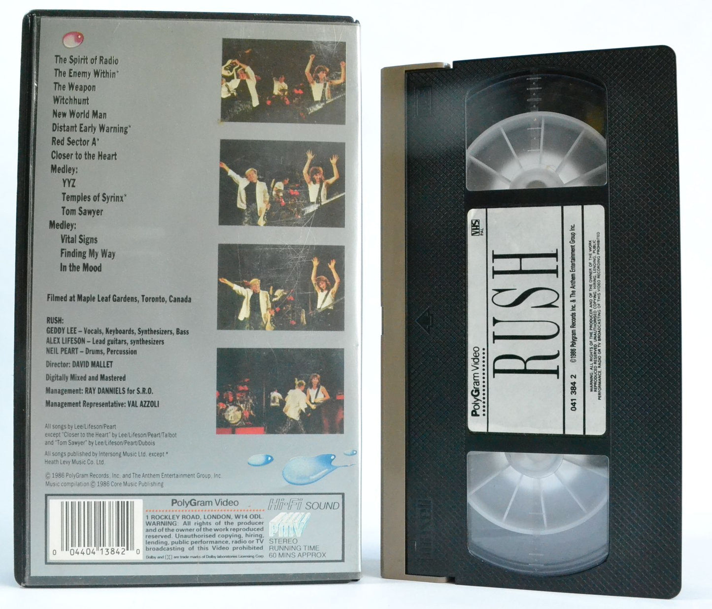 Rush: Grace Under Pressure Tour - Geddy Lee - Alex Lifeson - Neil Peart (1986) VHS-