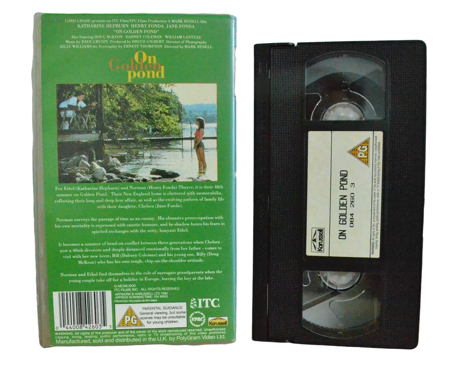 On Golden Pond - Katharine Hepburn - 4Front Video - Vintage - Pal VHS-