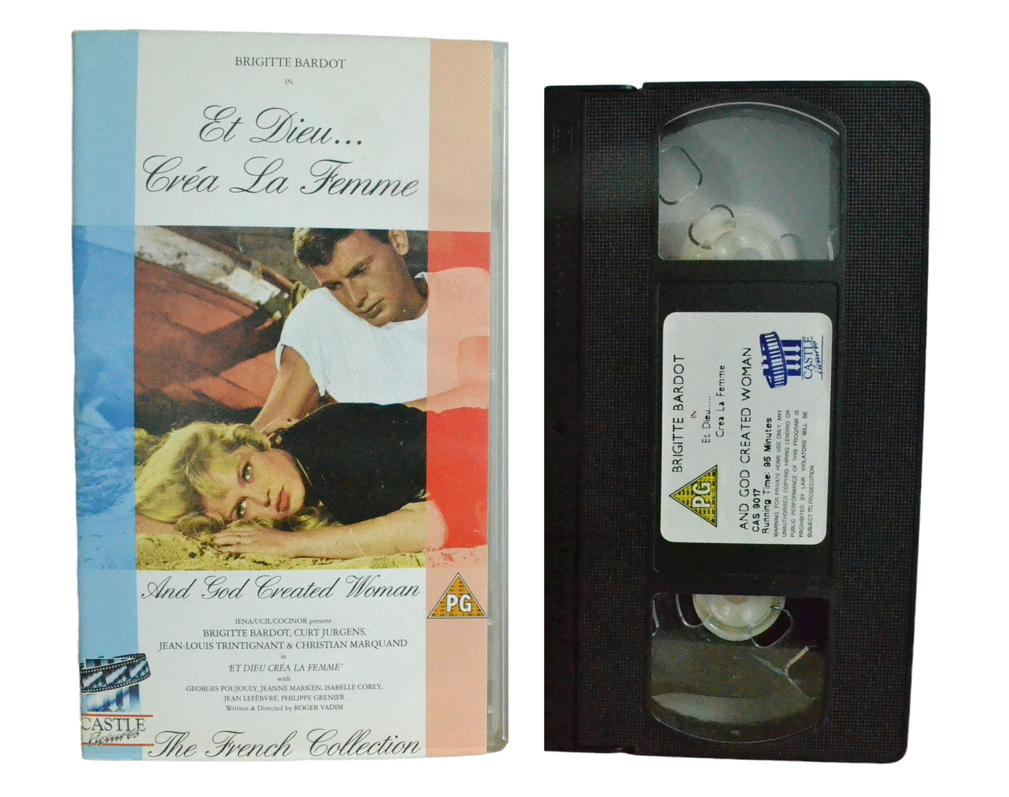 And God Created Woman - Brigitte Bardot - Castle Flowers - Vintage - Pal VHS-