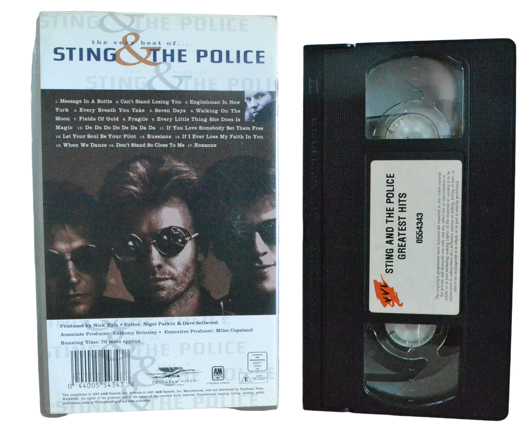 The Very Best Of Sting & The Police - PolyGram Video - Musical - Pal VHS-