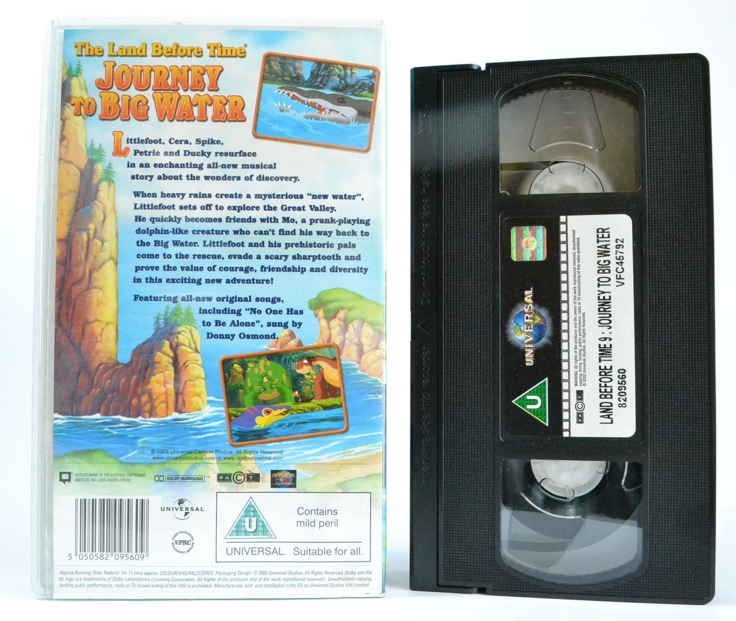 The Land Before Time: Journey To Big Water (2003) Contains Mild Peril - VHS-