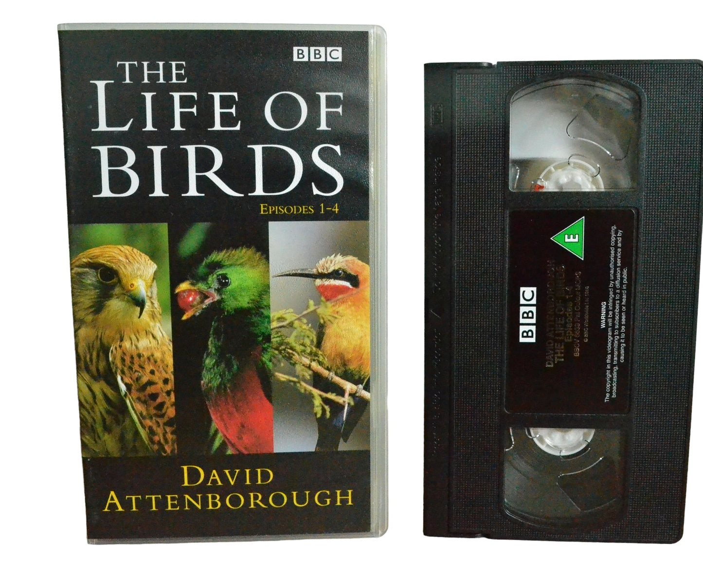 The Life Of Birds (Episodes 1 - 4) - David Attenborough - BBC Video - BBCV6639 - Drama - Pal - VHS-