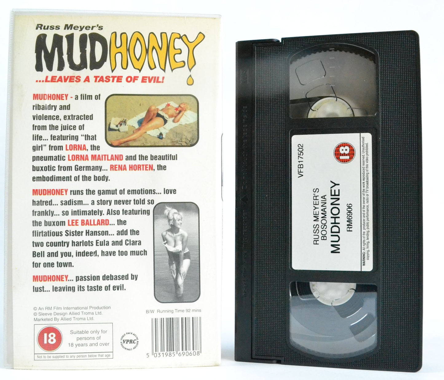 MudHoney: Bosomania; Russ Meyers - Lorna Maitland - Sticky Sleazy B-Movie VHS-