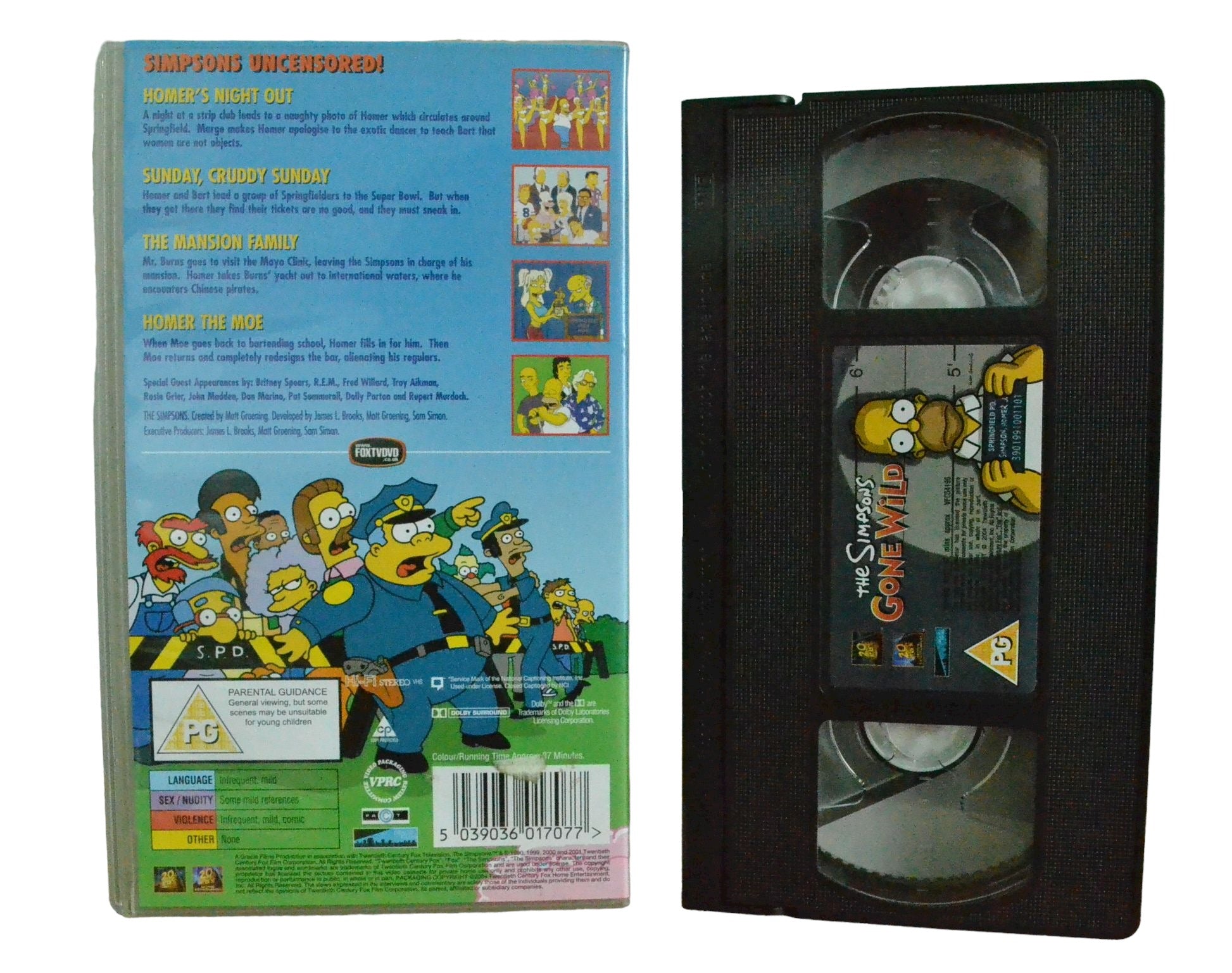 The Simpsons Gone Wild - 20th Century Fox Home Entertainment - Childrens -  Pal VHS