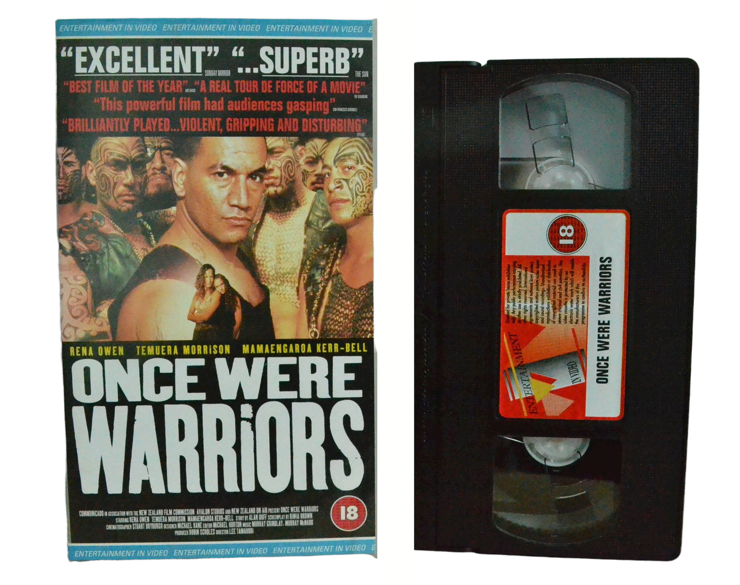 Once Were Warriors - Rena Owen - Entertainment In Video - Vintage - Pal VHS-