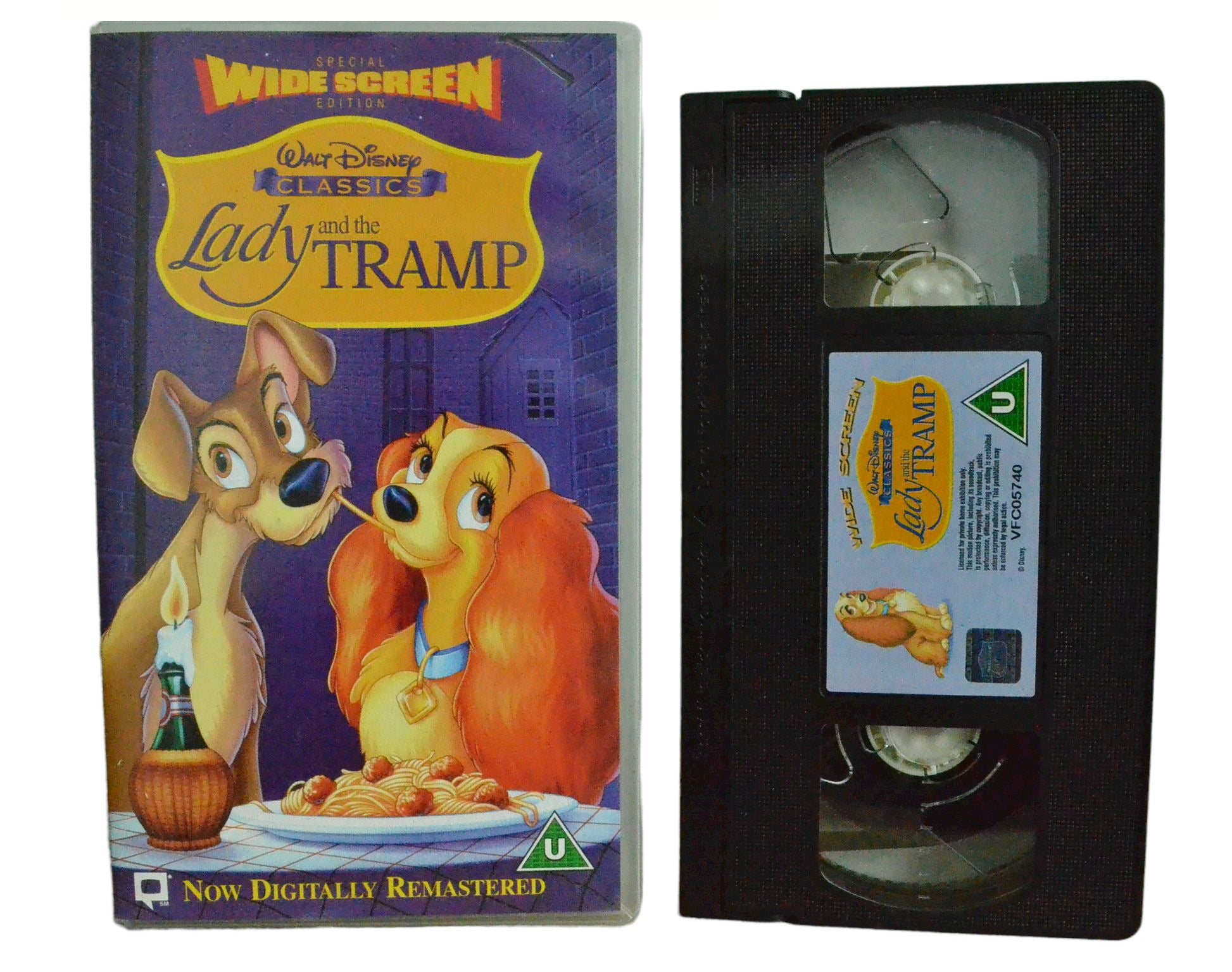 Lady and the Tramp (Special Wide Screen Edition) - Walt Disney Home Video - Childrens - Pal VHS-