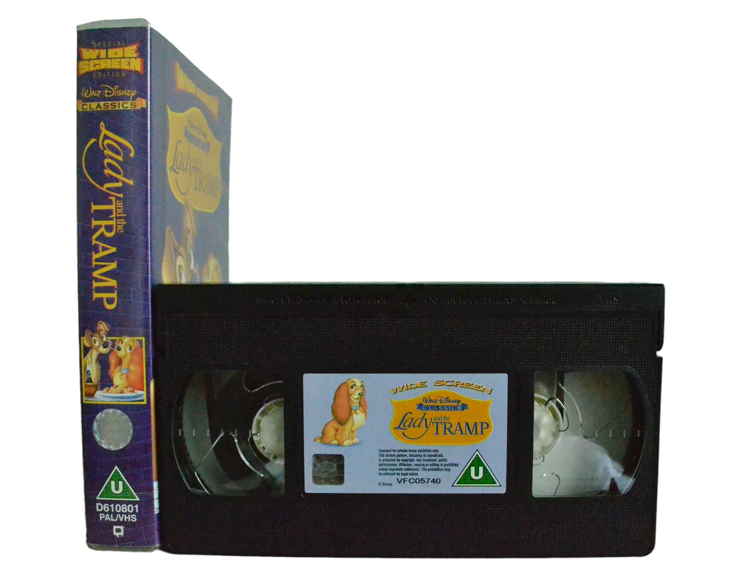 Lady and the Tramp (Special Wide Screen Edition) - Walt Disney Home Video - Childrens - Pal VHS-