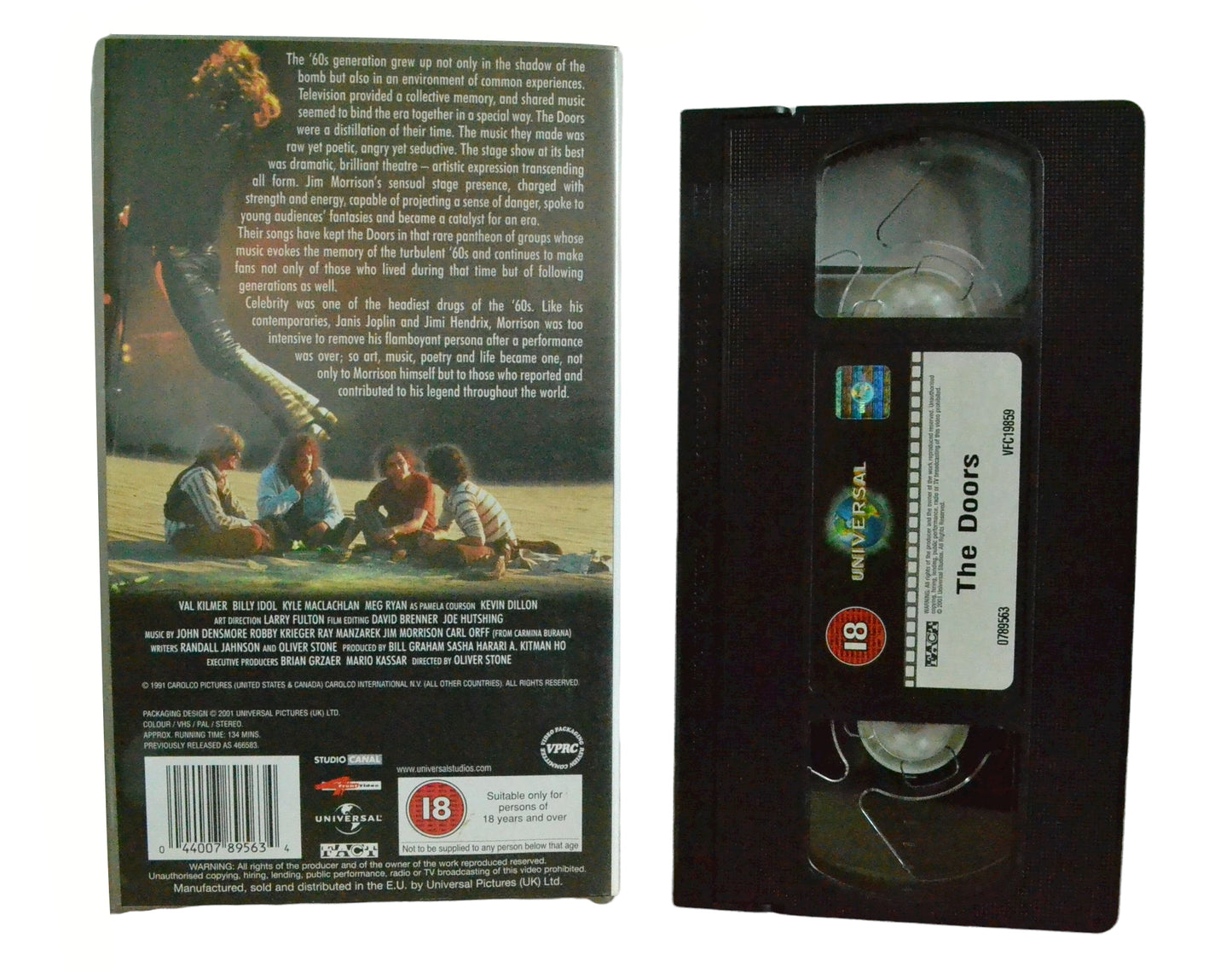 The Doors - Val Kilmer - 4Front Video - Musical - Pal VHS-