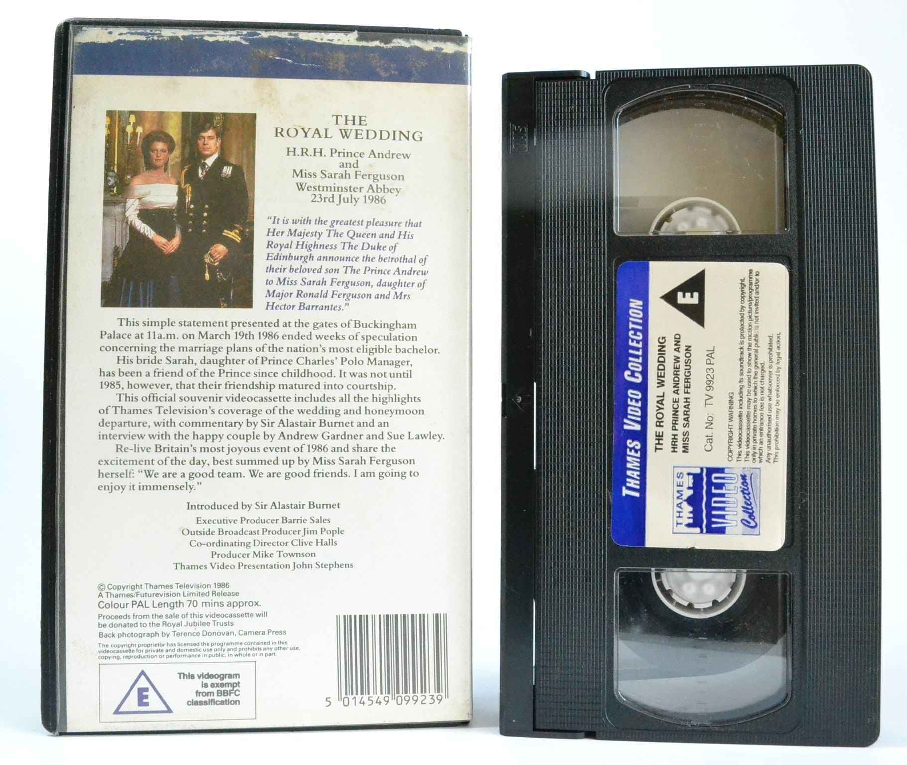 The Royal Wedding: Official Souvenir - Prince Andrew and Sarah Ferguson - VHS-