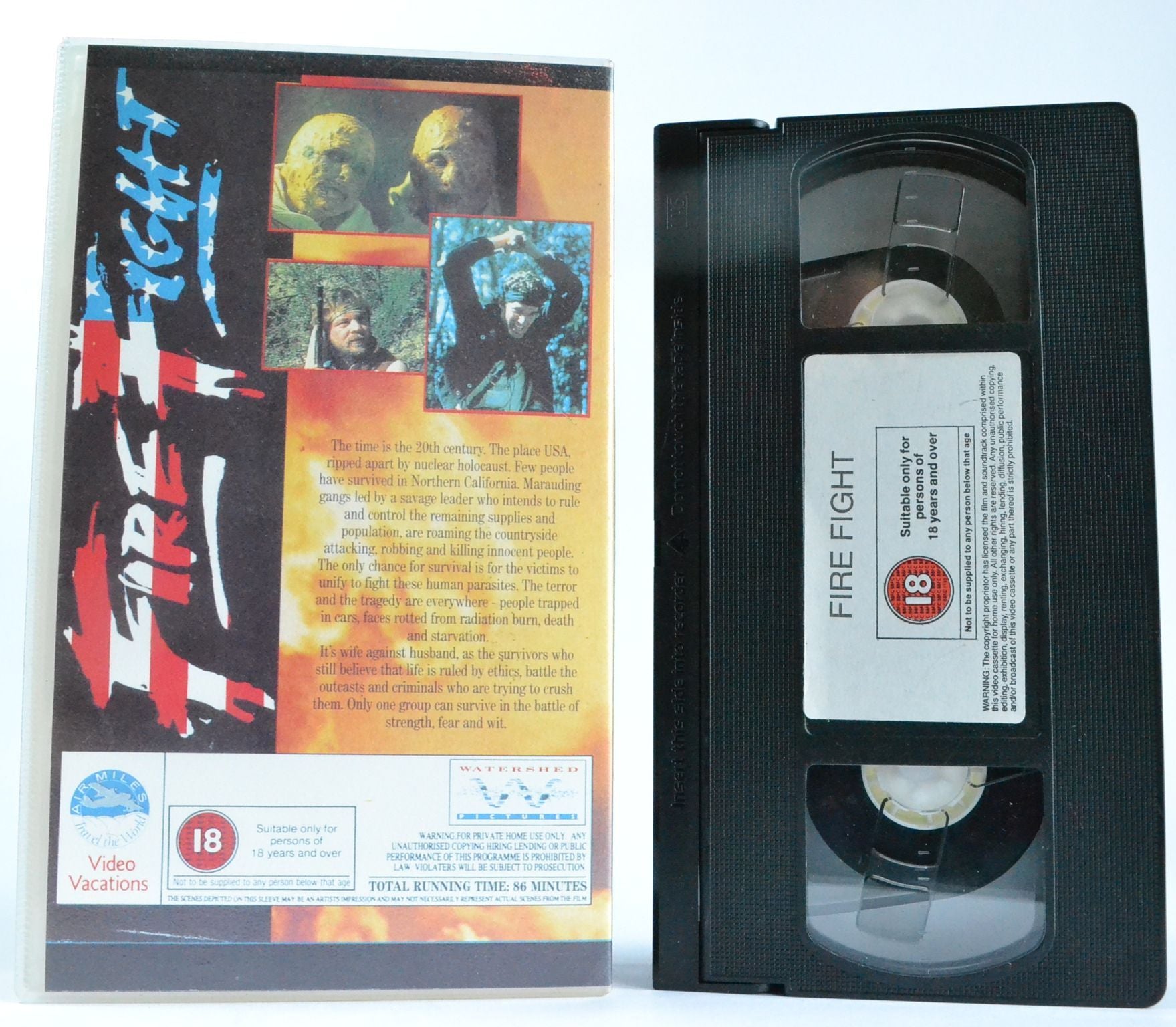 Fire Fight (1988): James Pfeiffer [Low Budget] Action “Post Apocalypse” - VHS-