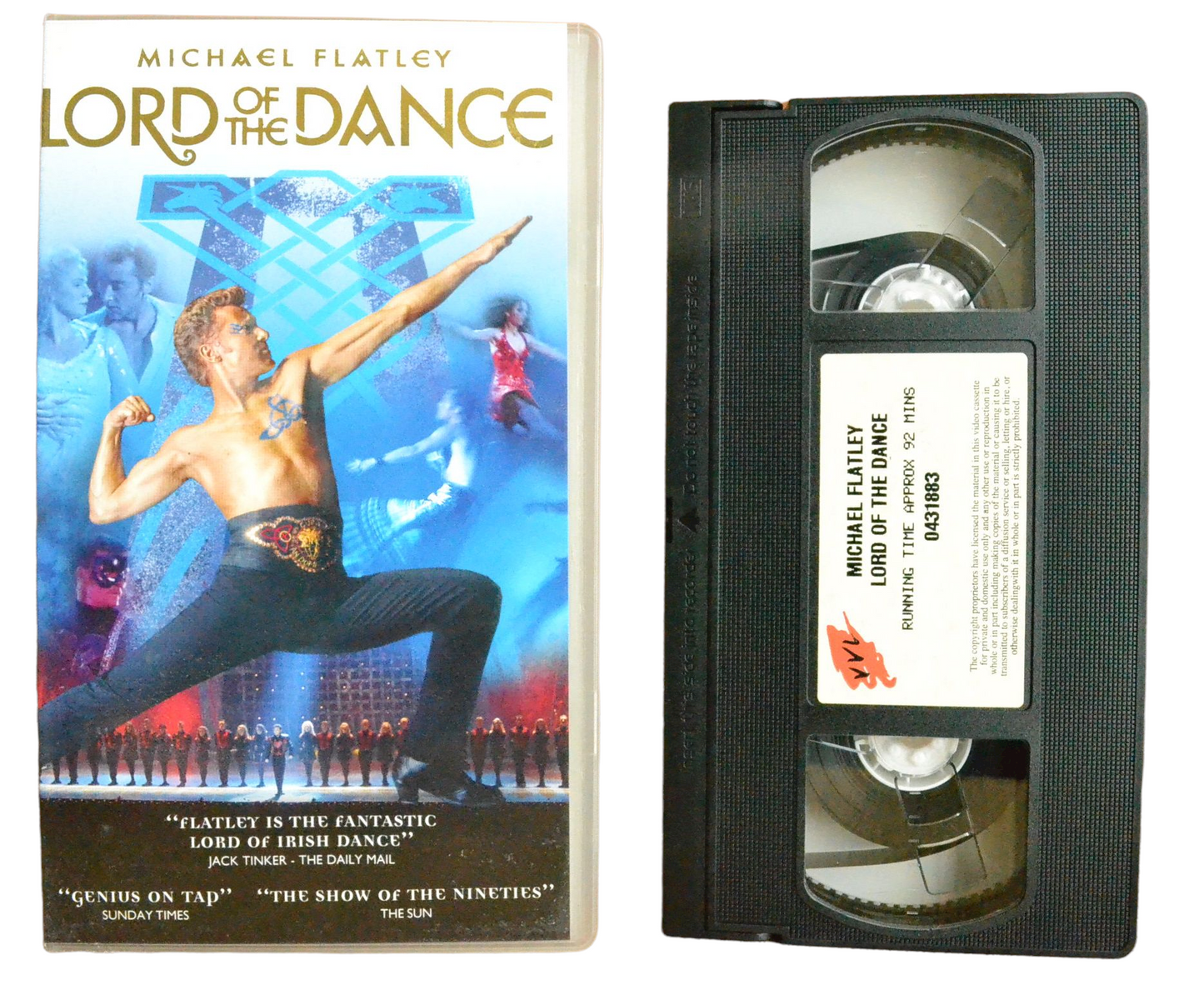 Lord Of The Dance - Michael Flatley - VVL - Vintage - Pal VHS-