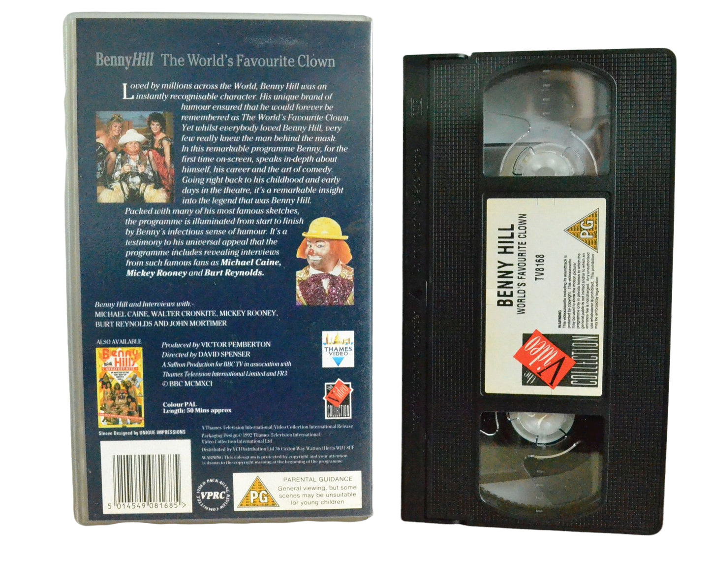 Benny Hill - The World's Favourite Clown - Benny Hill - The Video Collection - Comedy - Pal VHS-