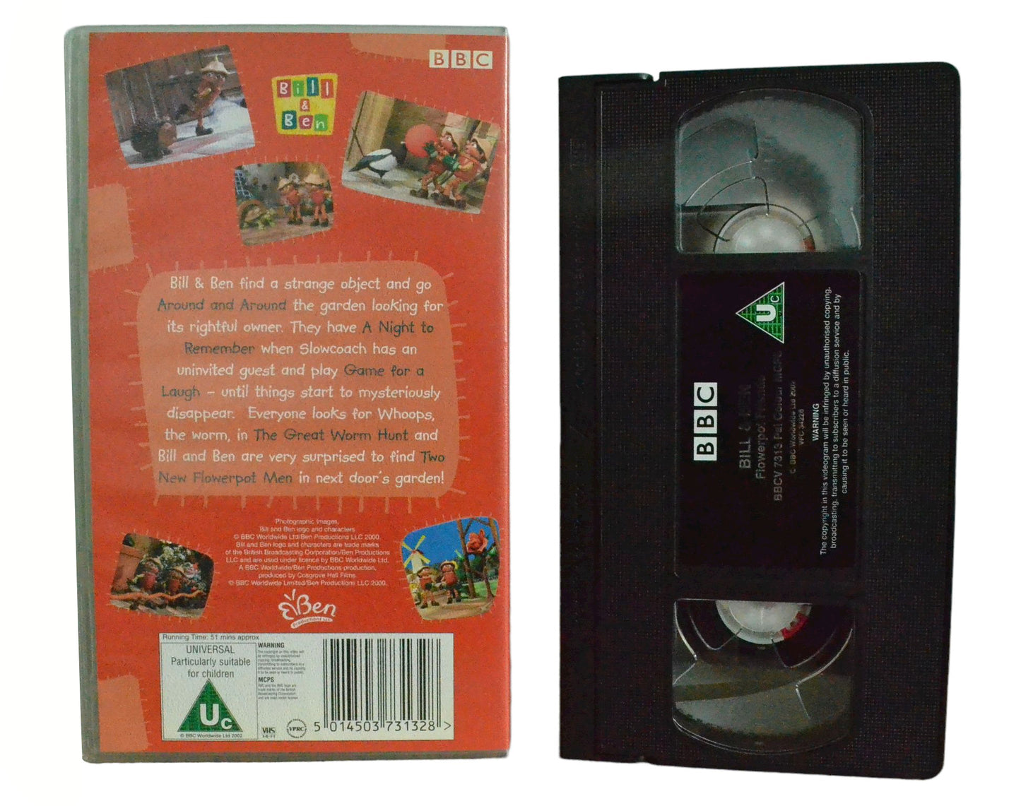 Bill & Ben Flowerpot Friends - BBC Video - Childrens - Pal VHS-