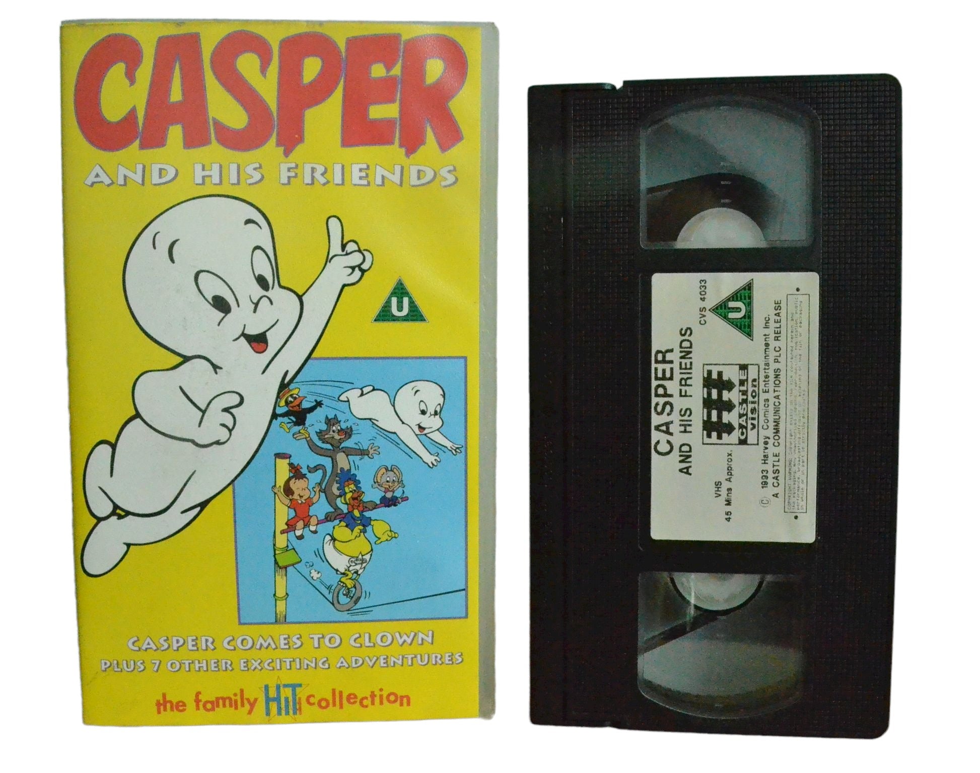 Casper And His Friends - Castle Vision - Childrens - Pal VHS-