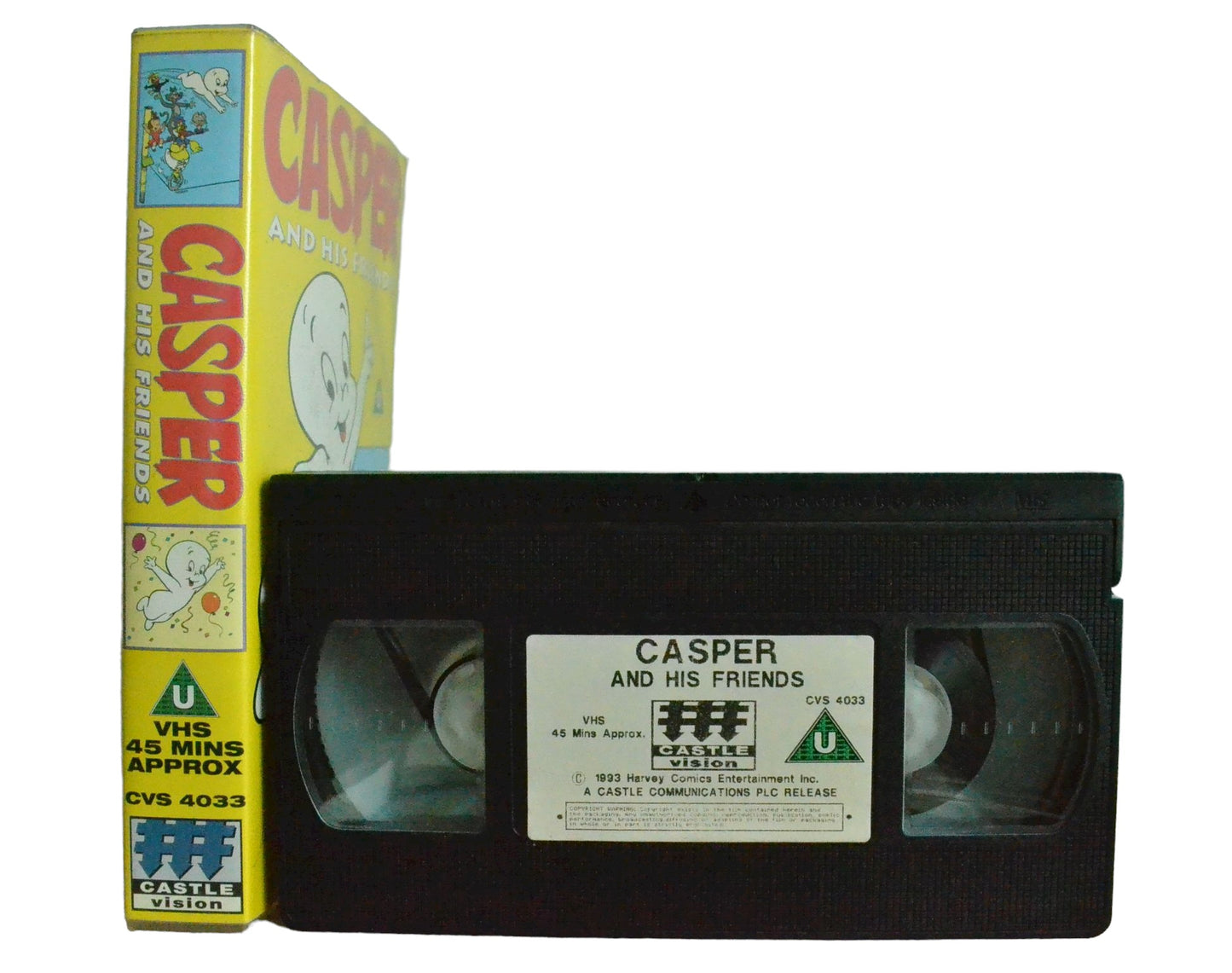 Casper And His Friends - Castle Vision - Childrens - Pal VHS-