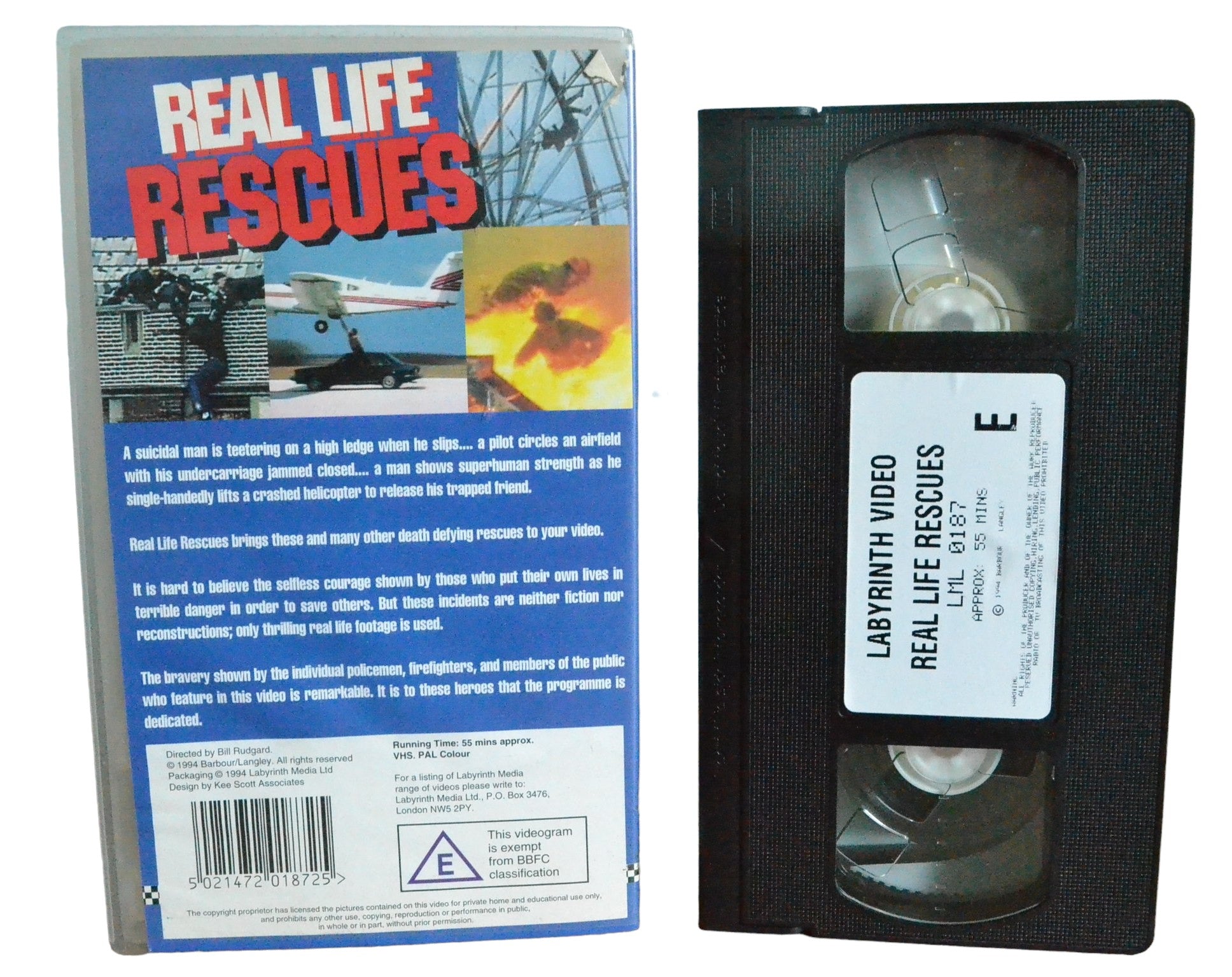 Real Life Rescues - Labyrinth Video - LML0187 - Action - Pal - VHS-