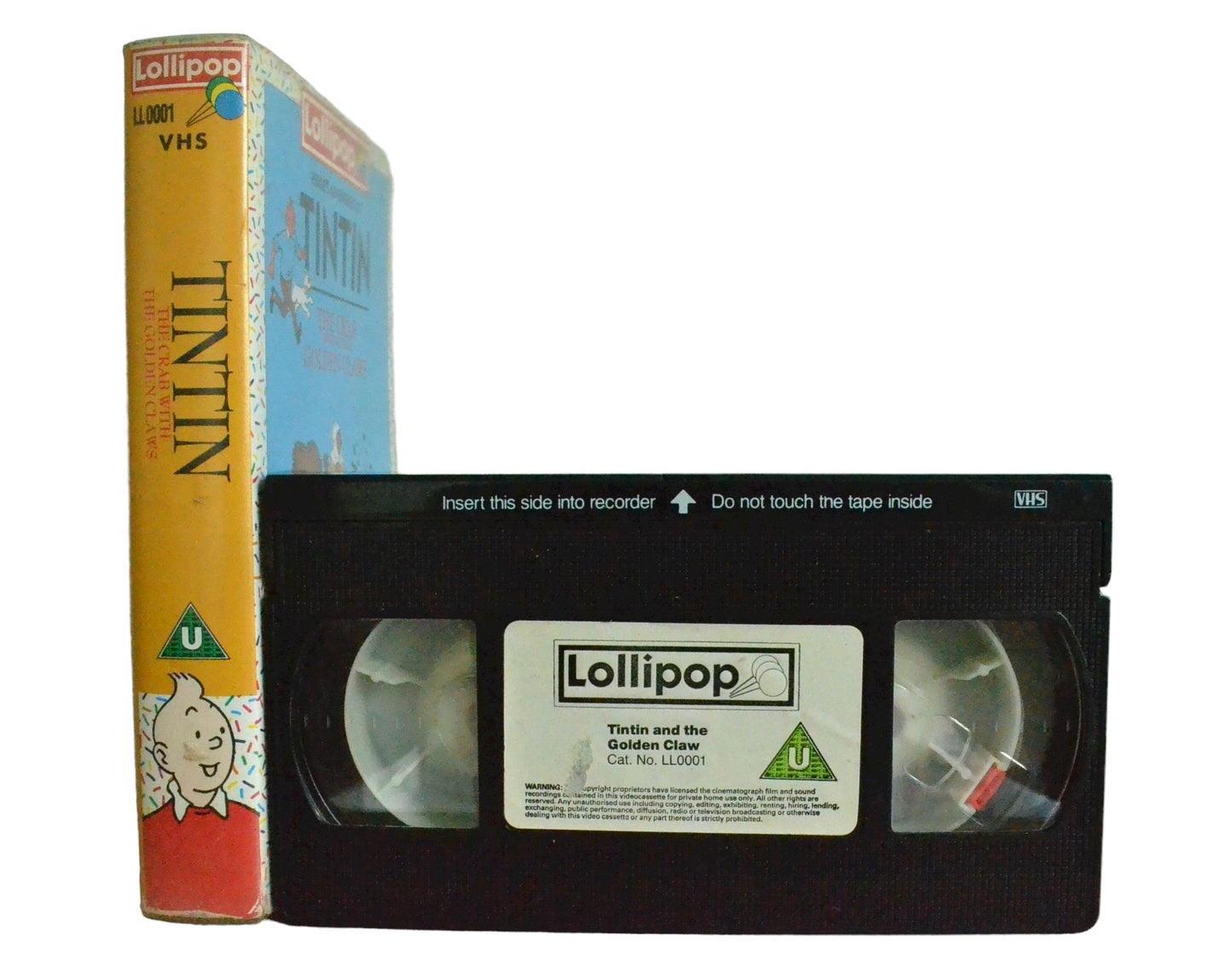 Tintin and the Crab with the Golden Claw - Lollipop - Childrens - Pal VHS-