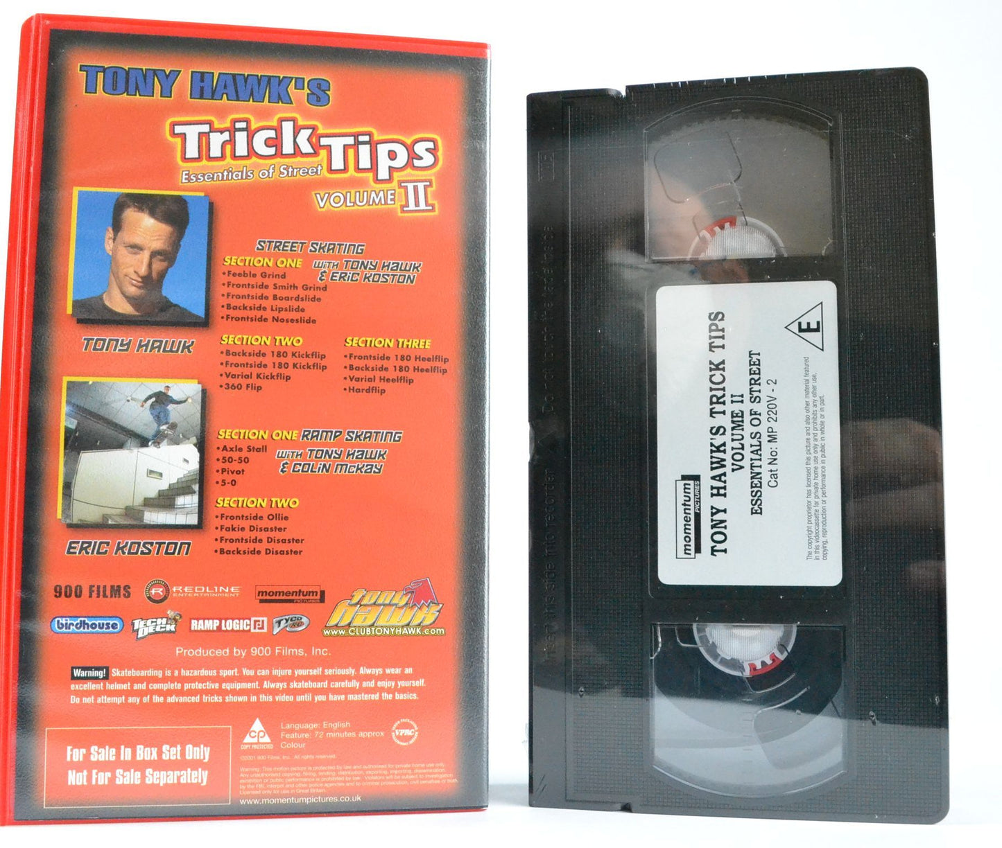 Tony Hawk’s: Tricks Tips (Vol.2) Ramp & Street [Kick-Flips, Frontsides, Axles] VHS-