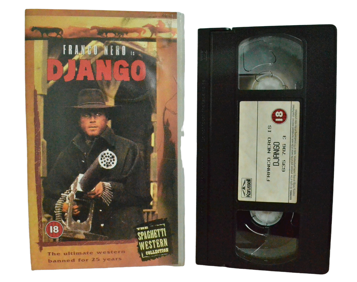 Django - Frango Nero - 4 Front Video - Vintage - Pal VHS-