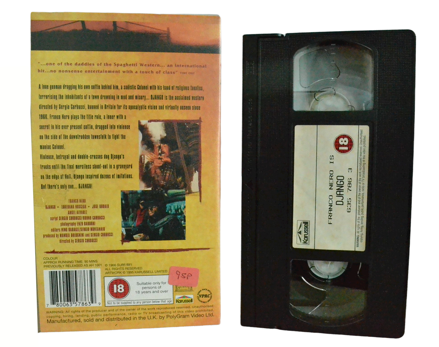 Django - Frango Nero - 4 Front Video - Vintage - Pal VHS-