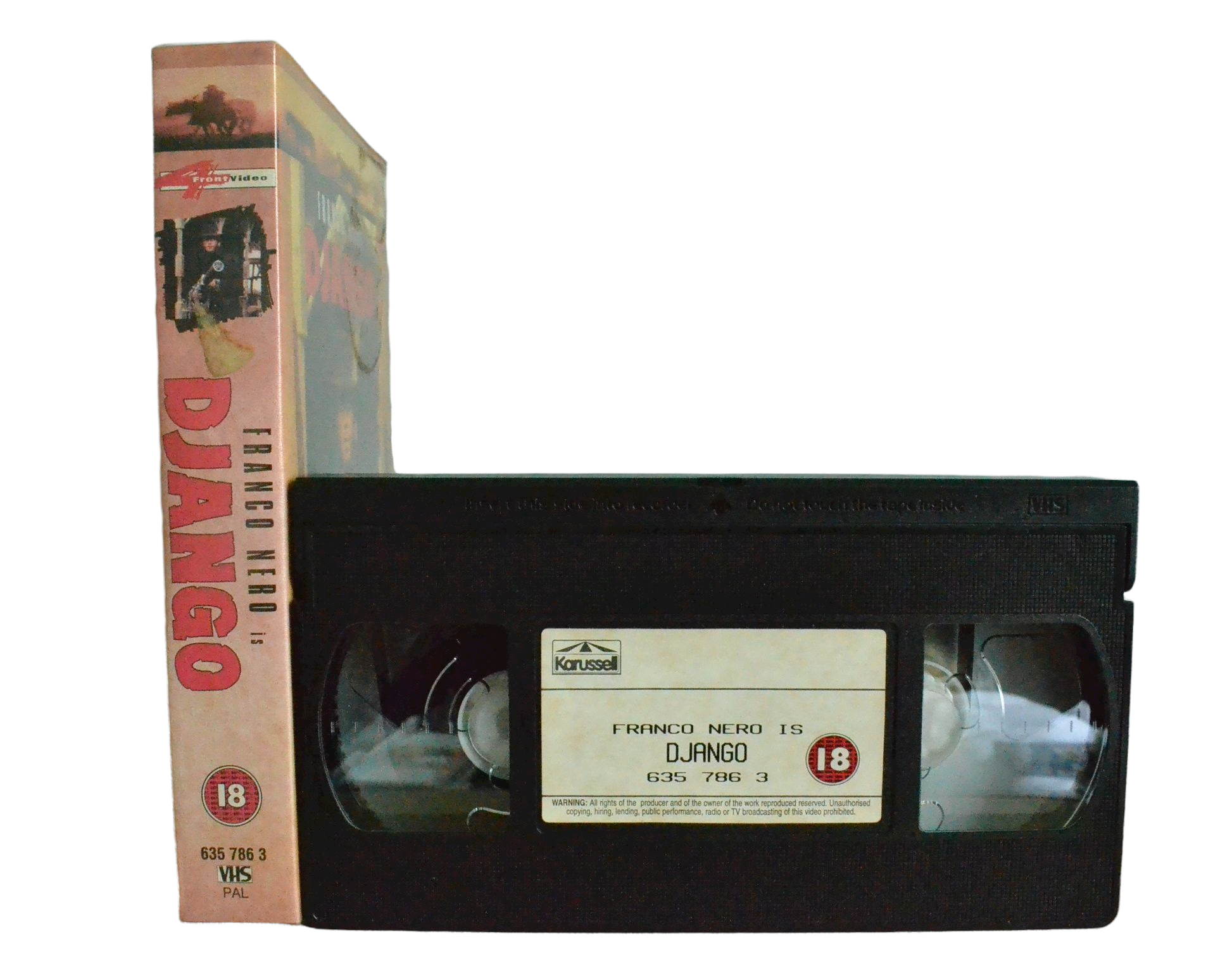 Django - Frango Nero - 4 Front Video - Vintage - Pal VHS-