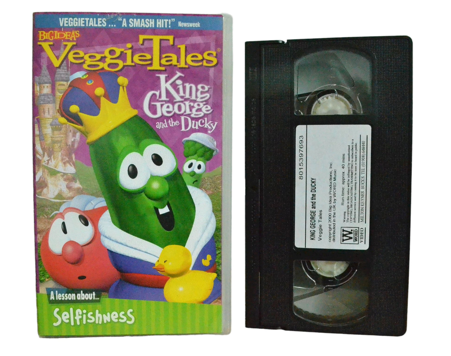 Veggie Tales King George and the Ducky - Big Idea - Childrens - Pal VHS-