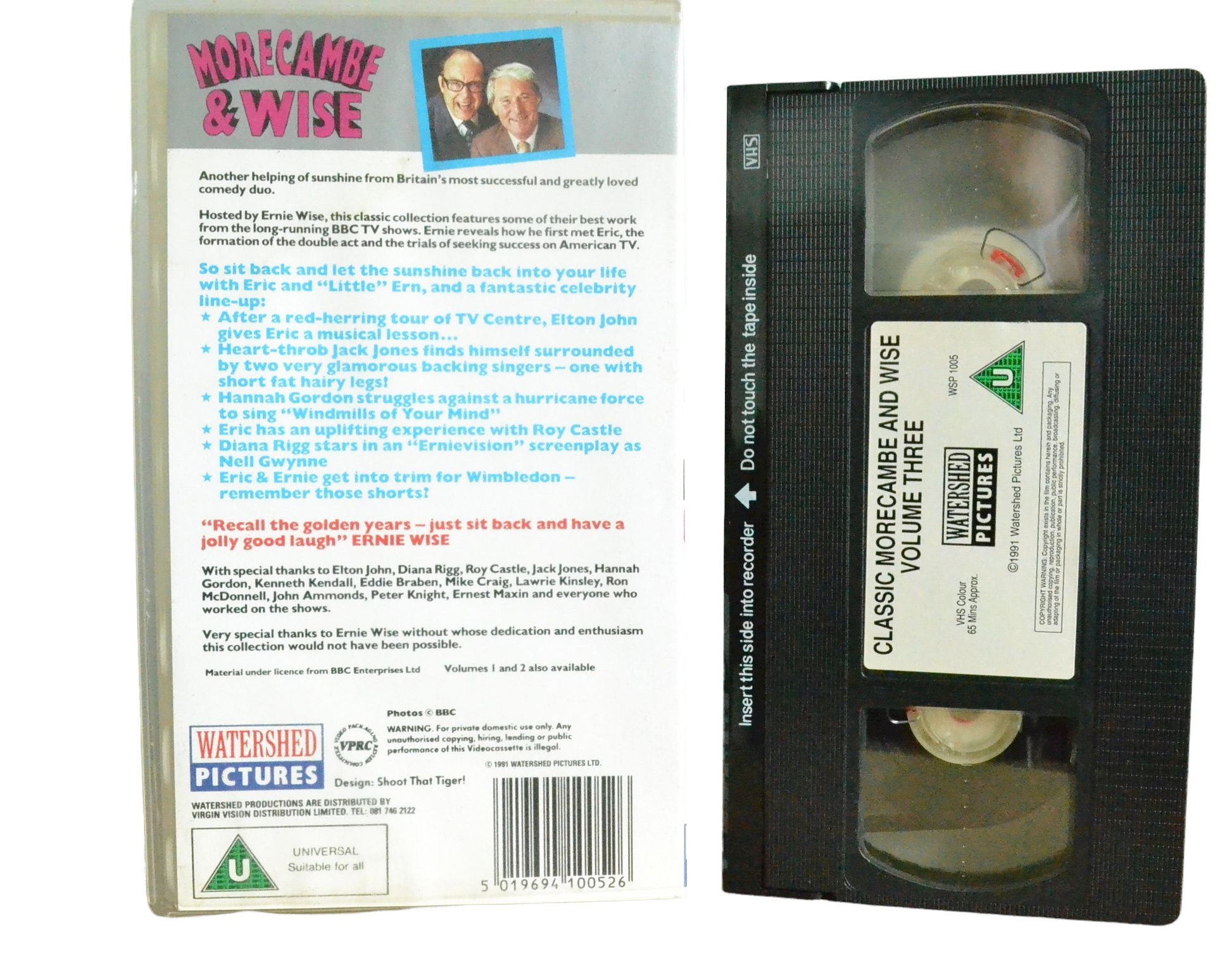 Morecambe & Wise: Volume 3 - Eric Morecambe - Watershed Pictures - Comedy - Pal VHS-