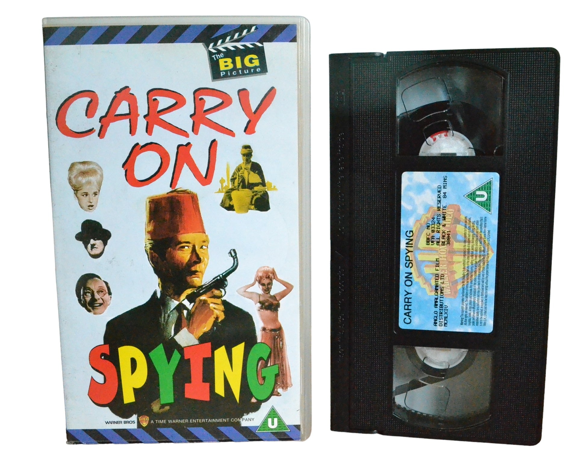 Carry On Spying - Kenneth Williams - Warner Home Video - SO38041 - Comedy - Pal - VHS-