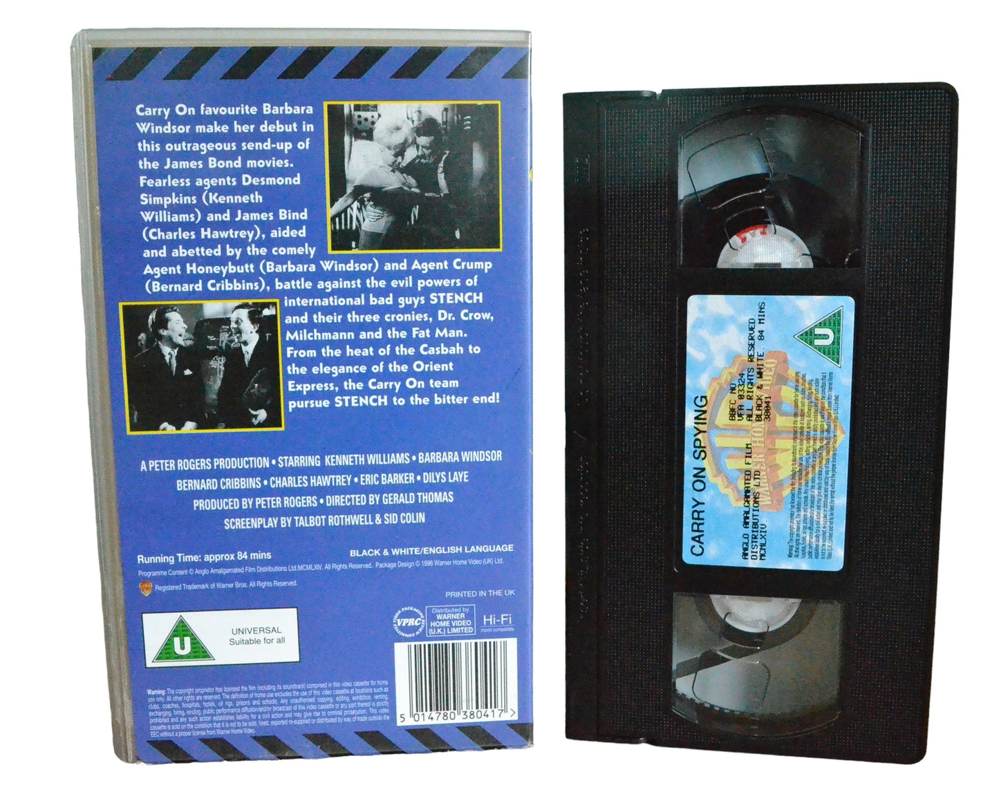 Carry On Spying - Kenneth Williams - Warner Home Video - SO38041 - Comedy - Pal - VHS-