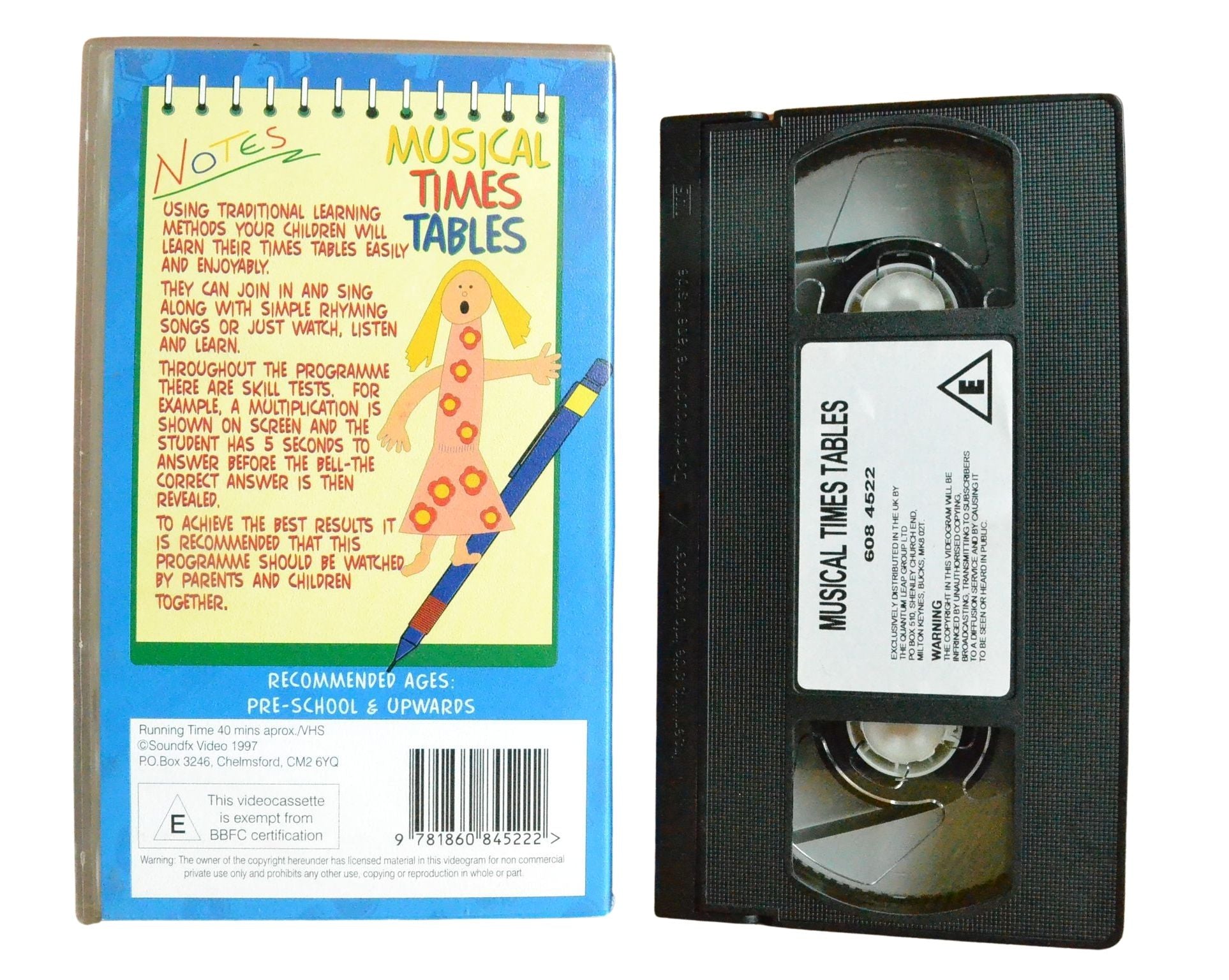 Musical Times Tables - Children’s - Pal VHS-