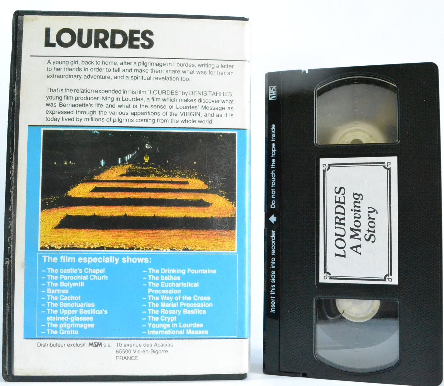 Lourdes: Denis Tarres & Michel Vaidis - Father Joseph Bordes - Lestrade - VHS-