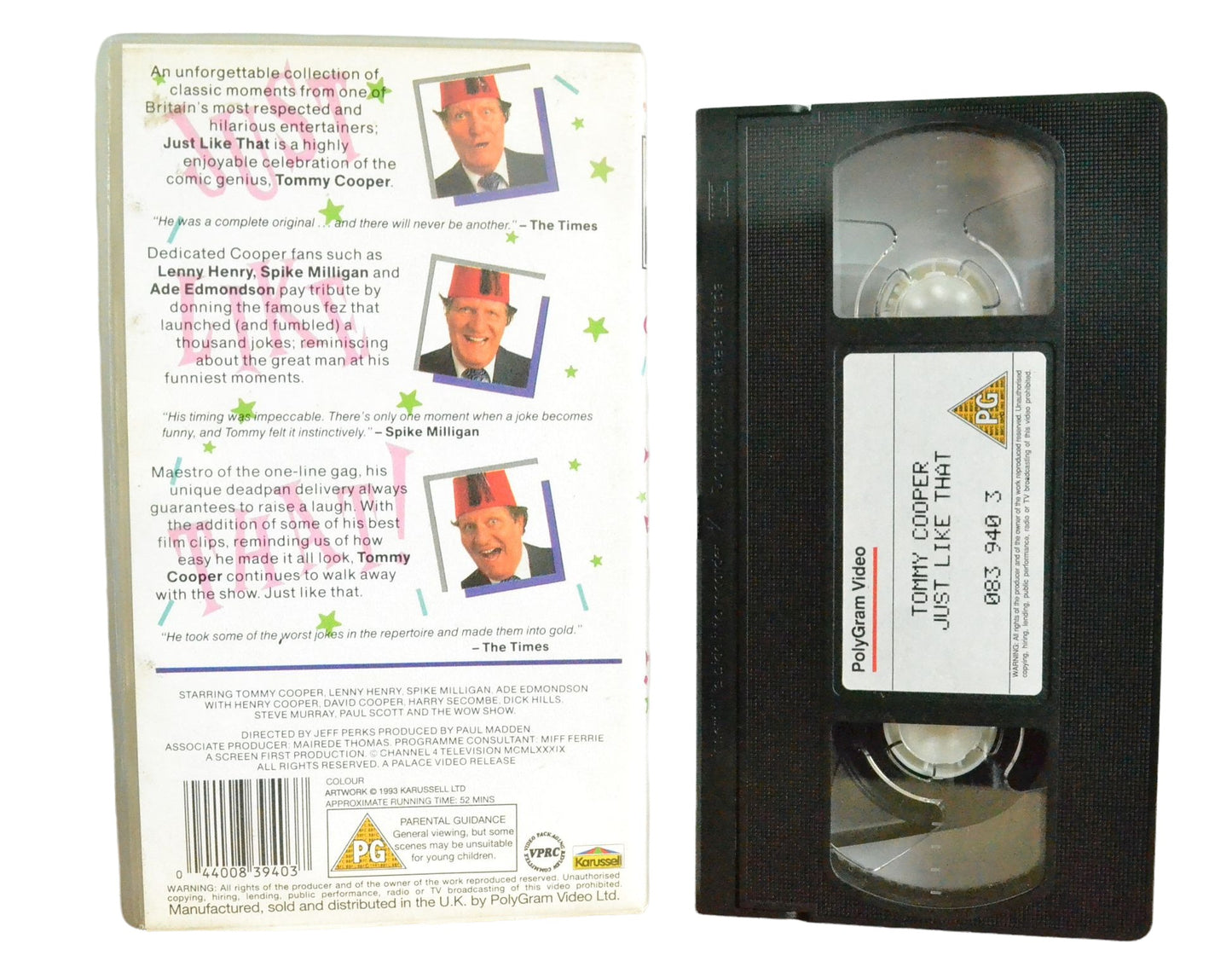 Tommy Cooper Just Like That! - Tommy Cooper - 4Front Video - Comedy - Pal VHS-