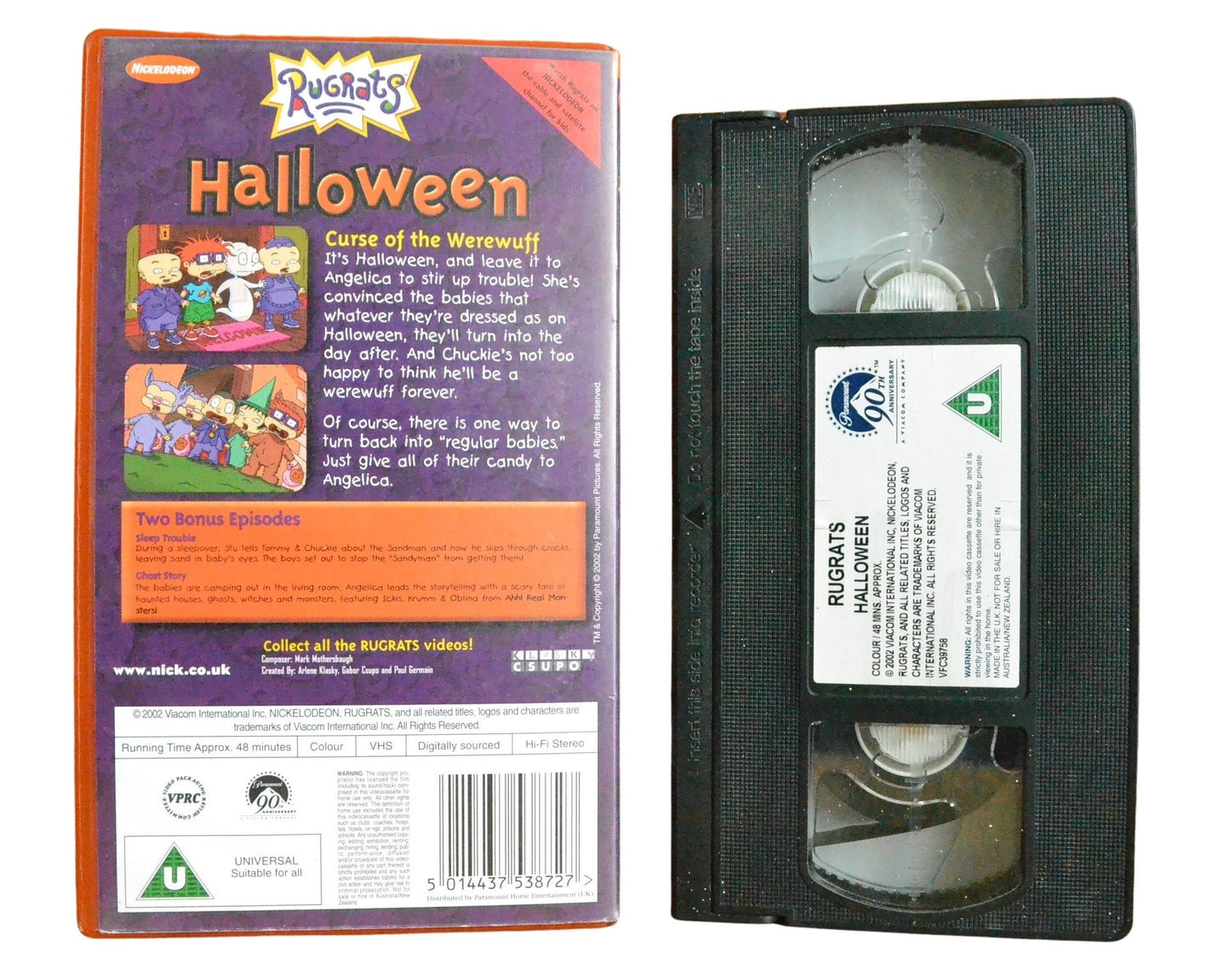 Rugrats: Halloween - Elizabeth Daily - Children’s - Pal VHS-