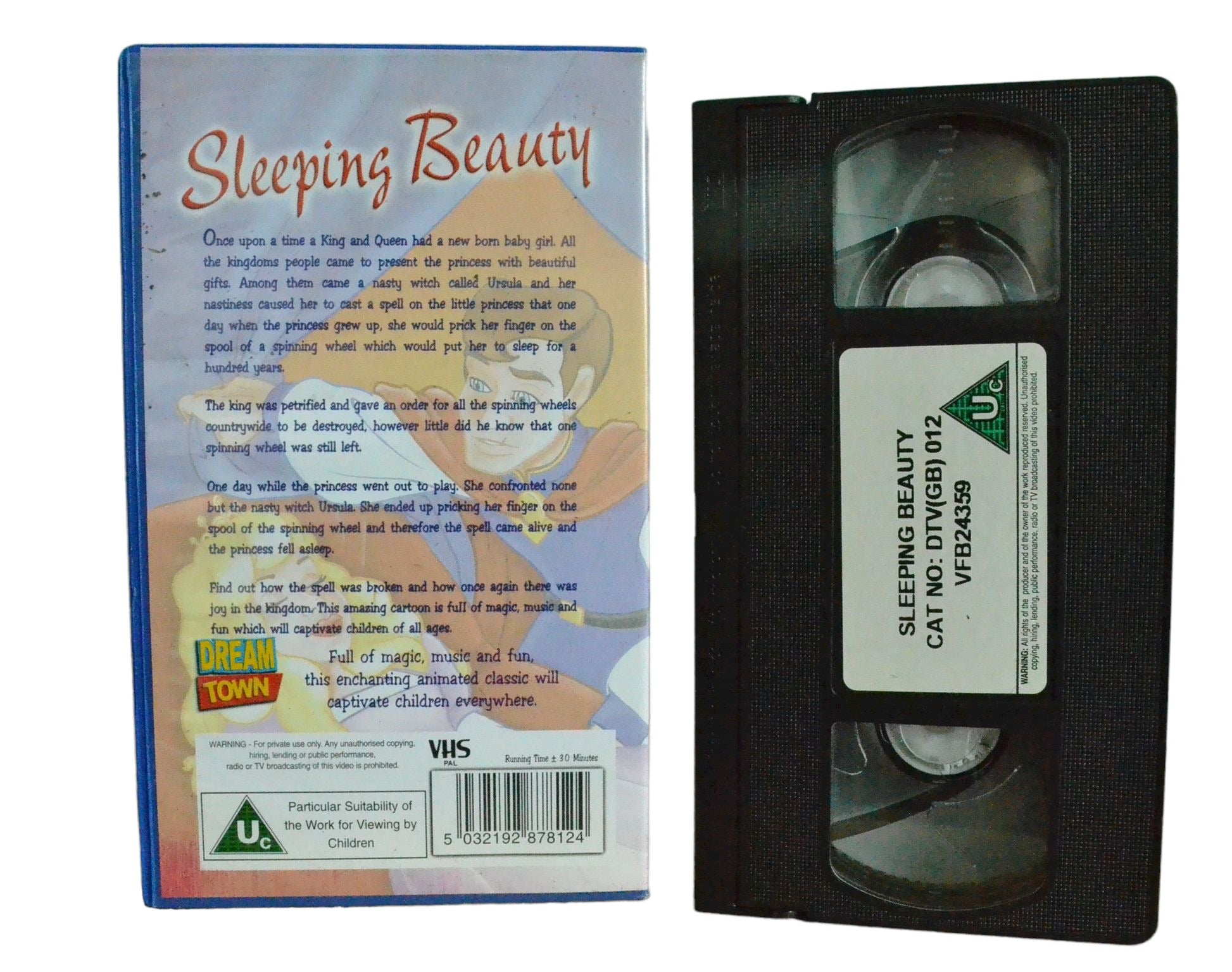 Sleeping Beauty - Dream Town - Childrens - Pal VHS-