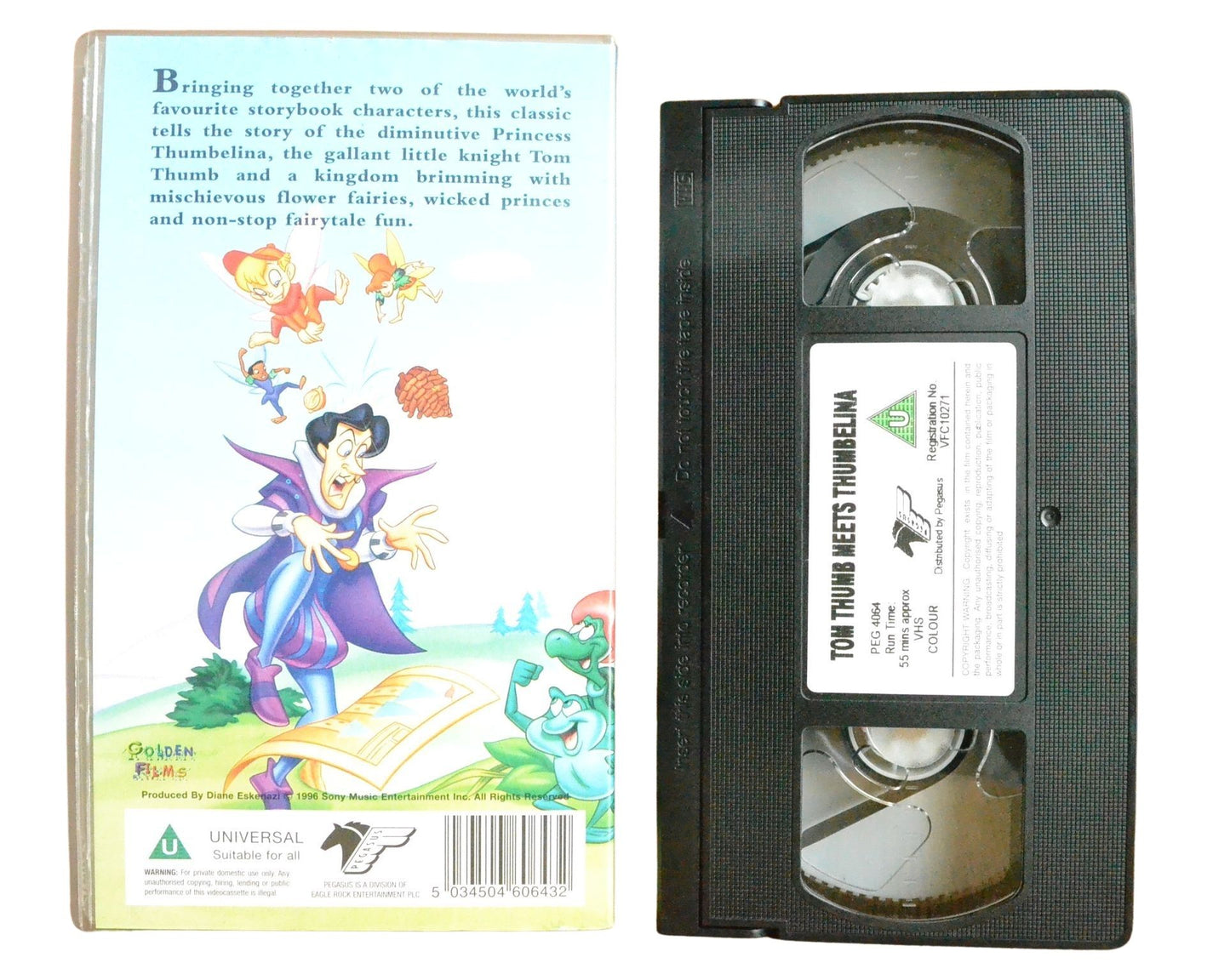 Enchanted Tales: Tom Thumb Meets Thumbelina - Children’s - Pal VHS-