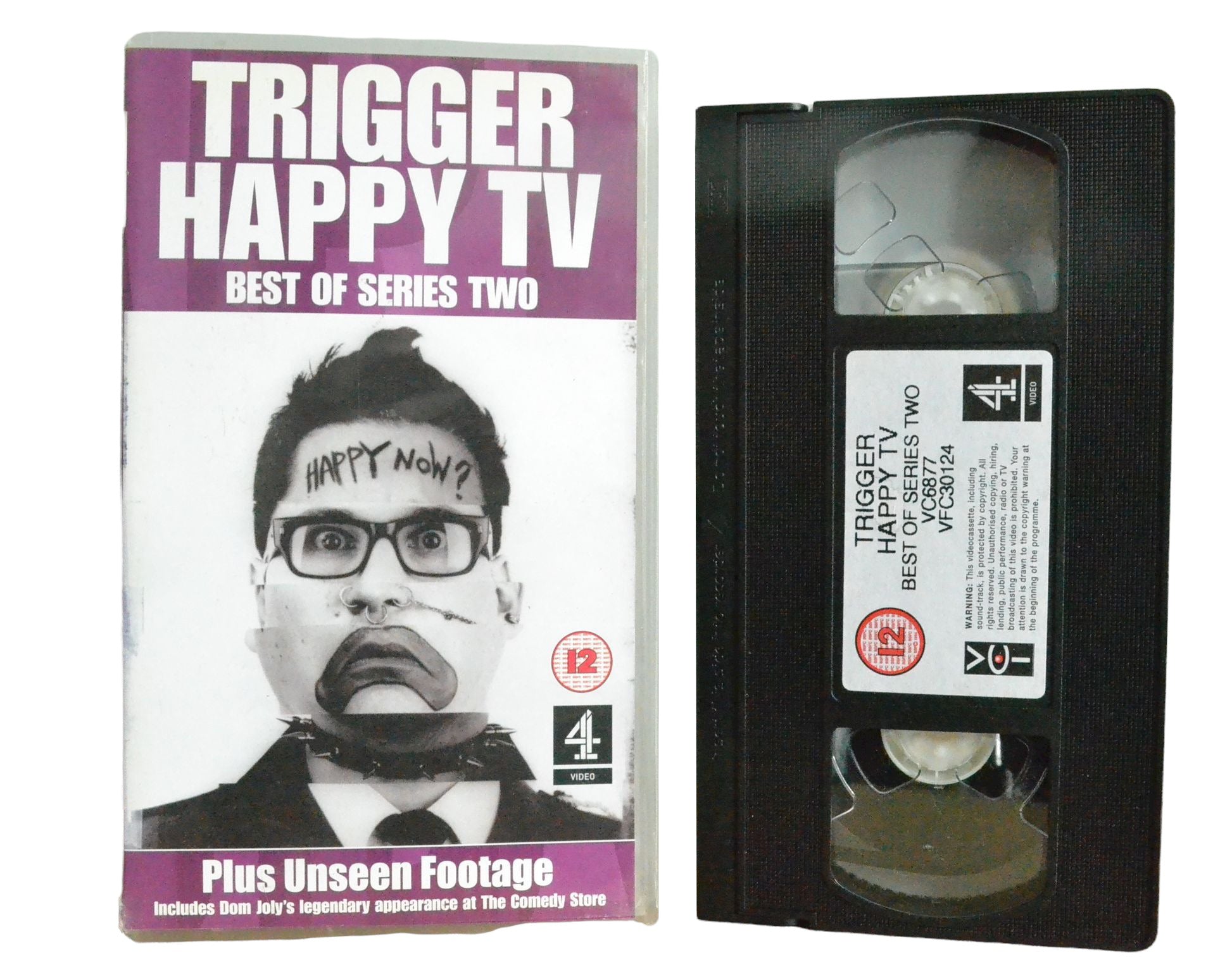 Trigger Happy TV - Best of Series Two - Dom Joly - 4 Video - Comedy - Pal VHS-