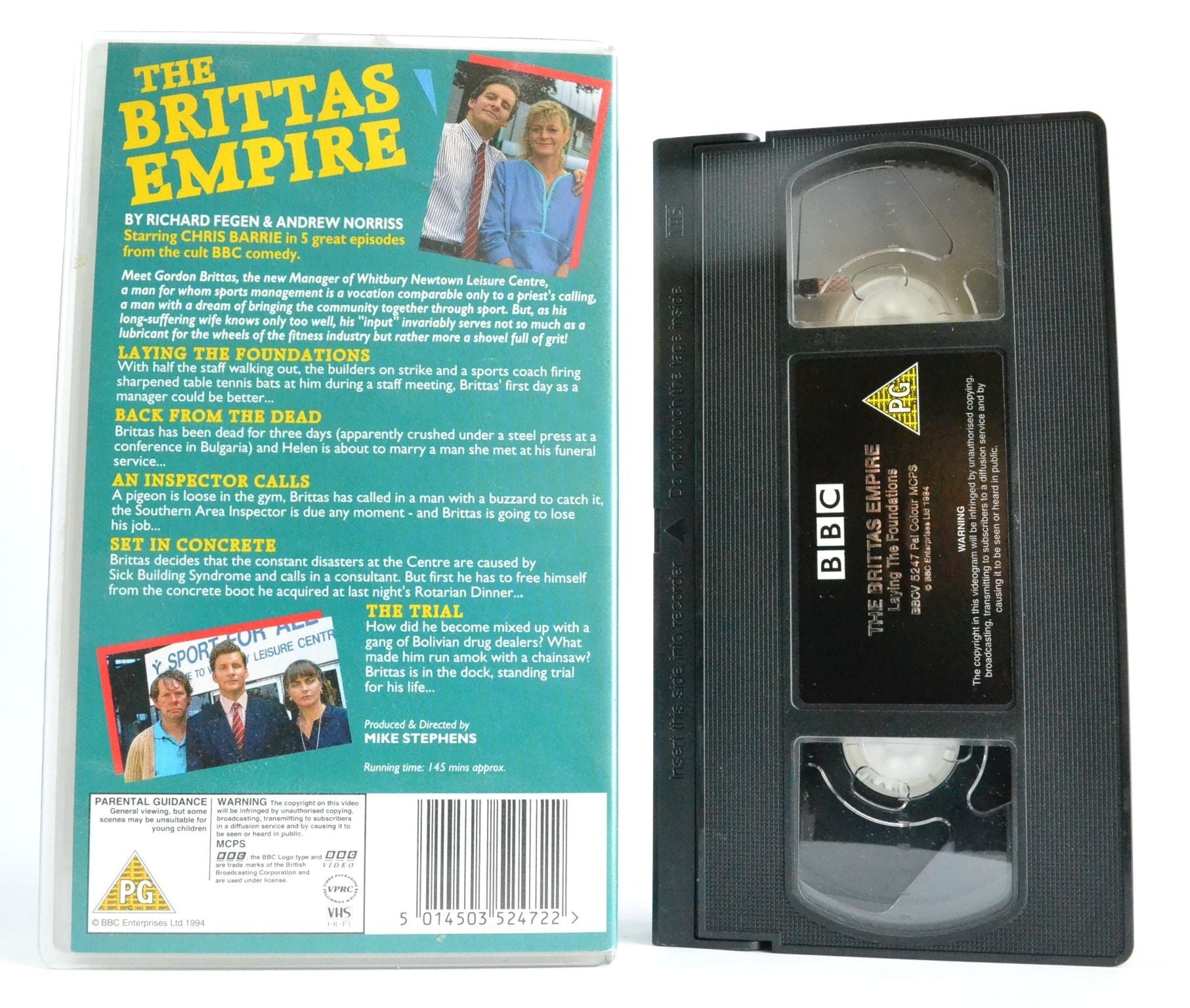 The Brittas Empire (BBC): Laying the Foundations [145 Mins] Fegen Comedy - VHS-