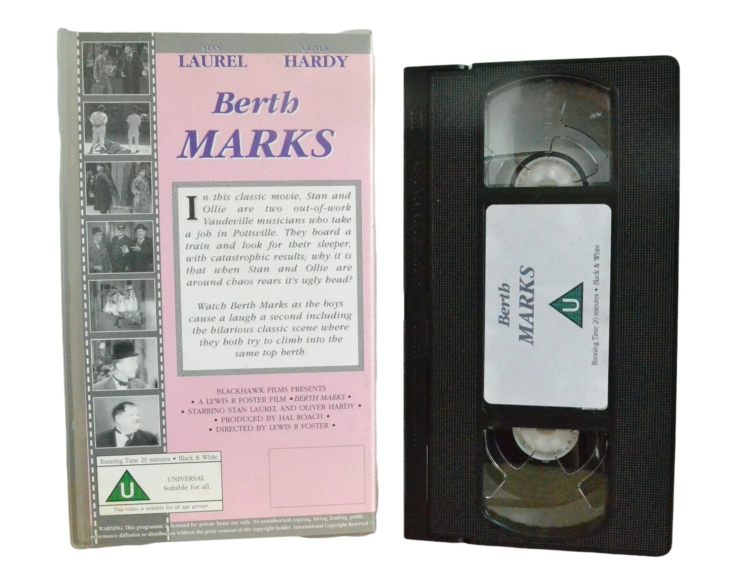 Berth Marks (Together Again in Another Hilarious Movie) - Stan Laurel - Comedy Classic - Comedy - Pal VHS-